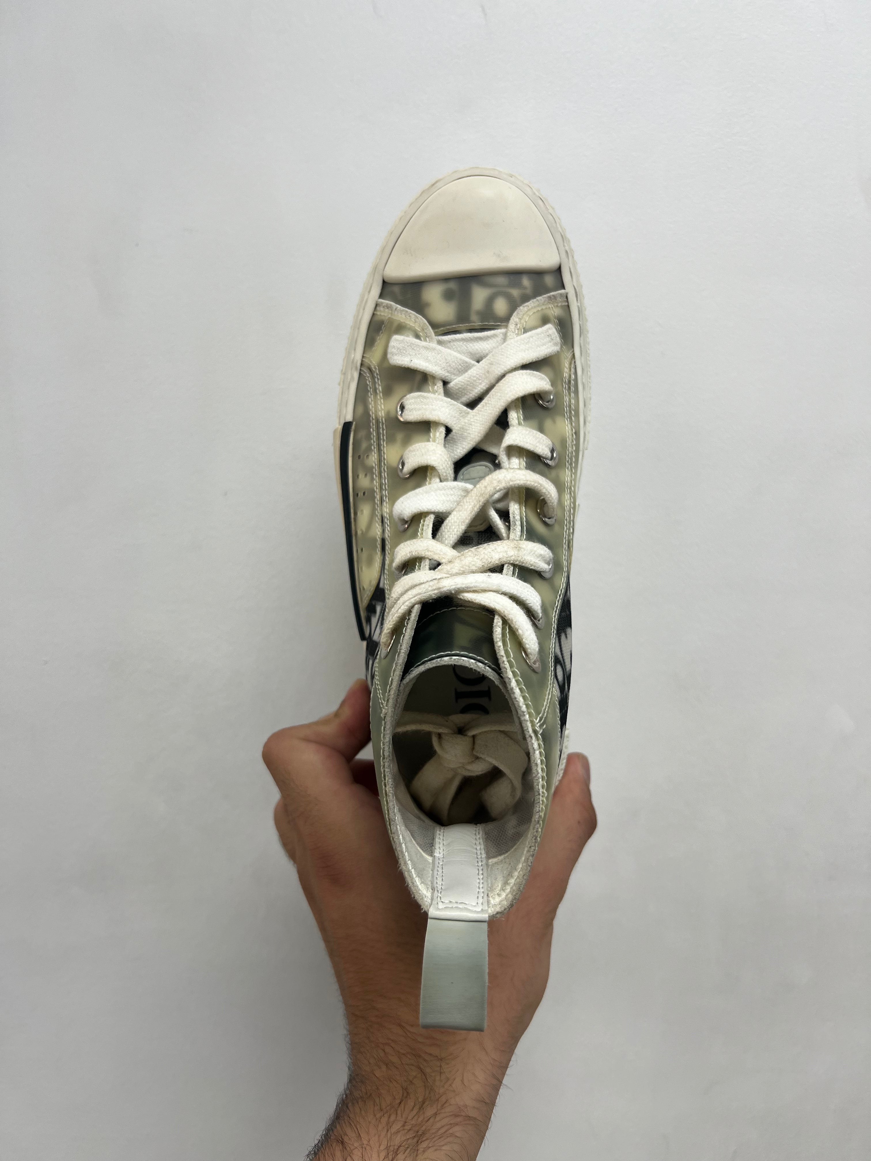 Dior White Oblique Monogram B23 Sneakers