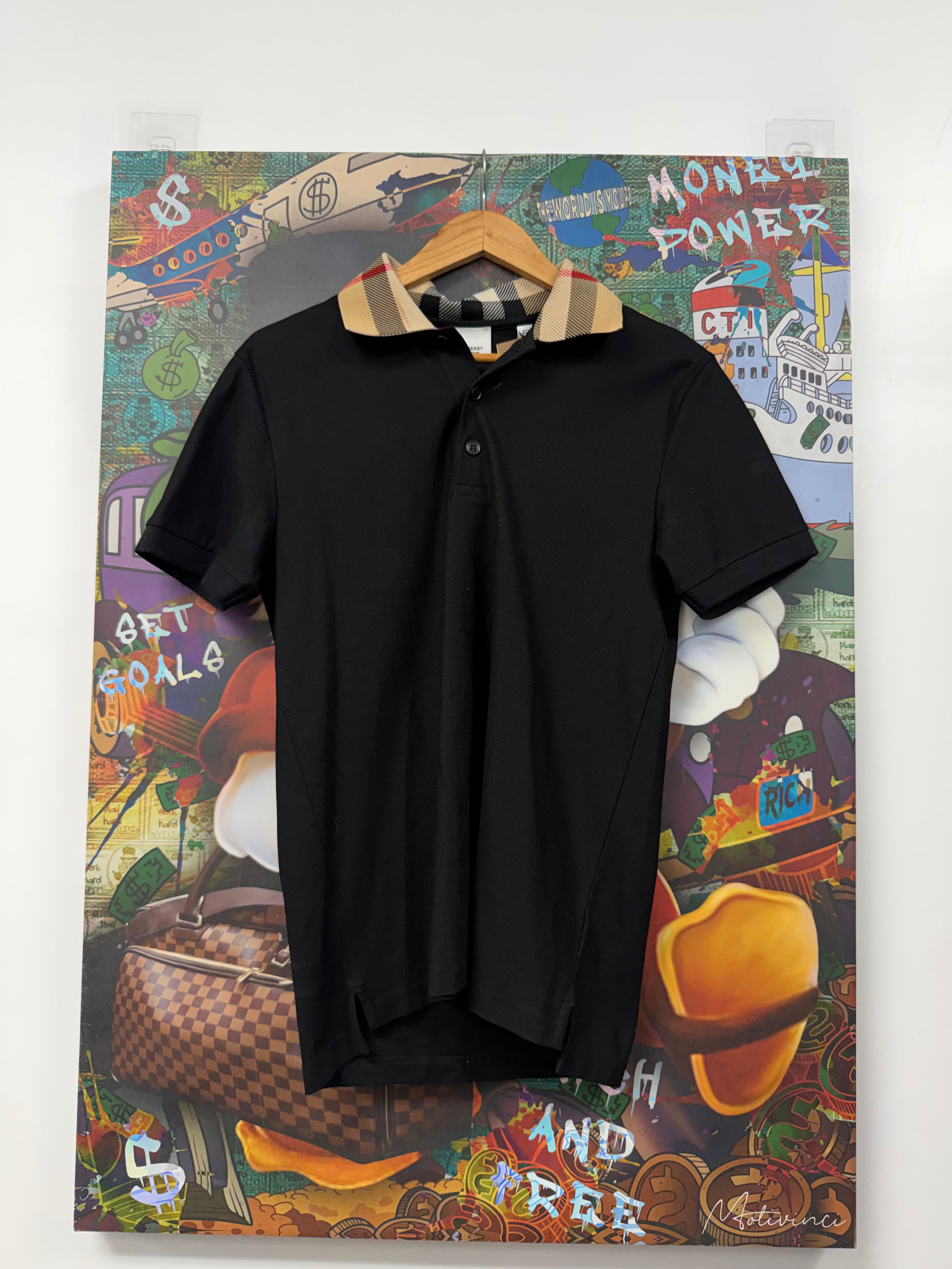 Burberry Black Monogram Polo