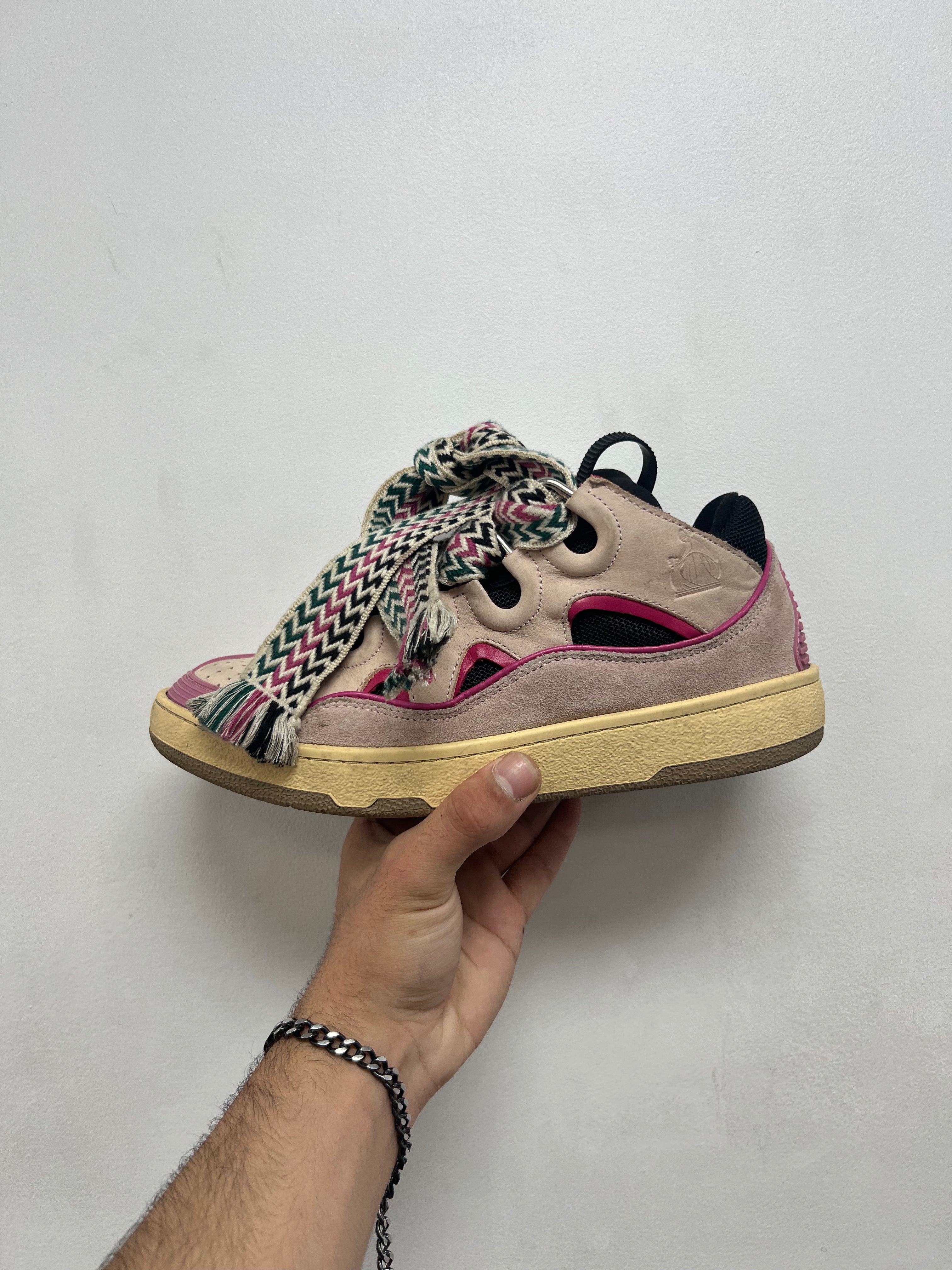 Lanvin Purple Curb Sneakers