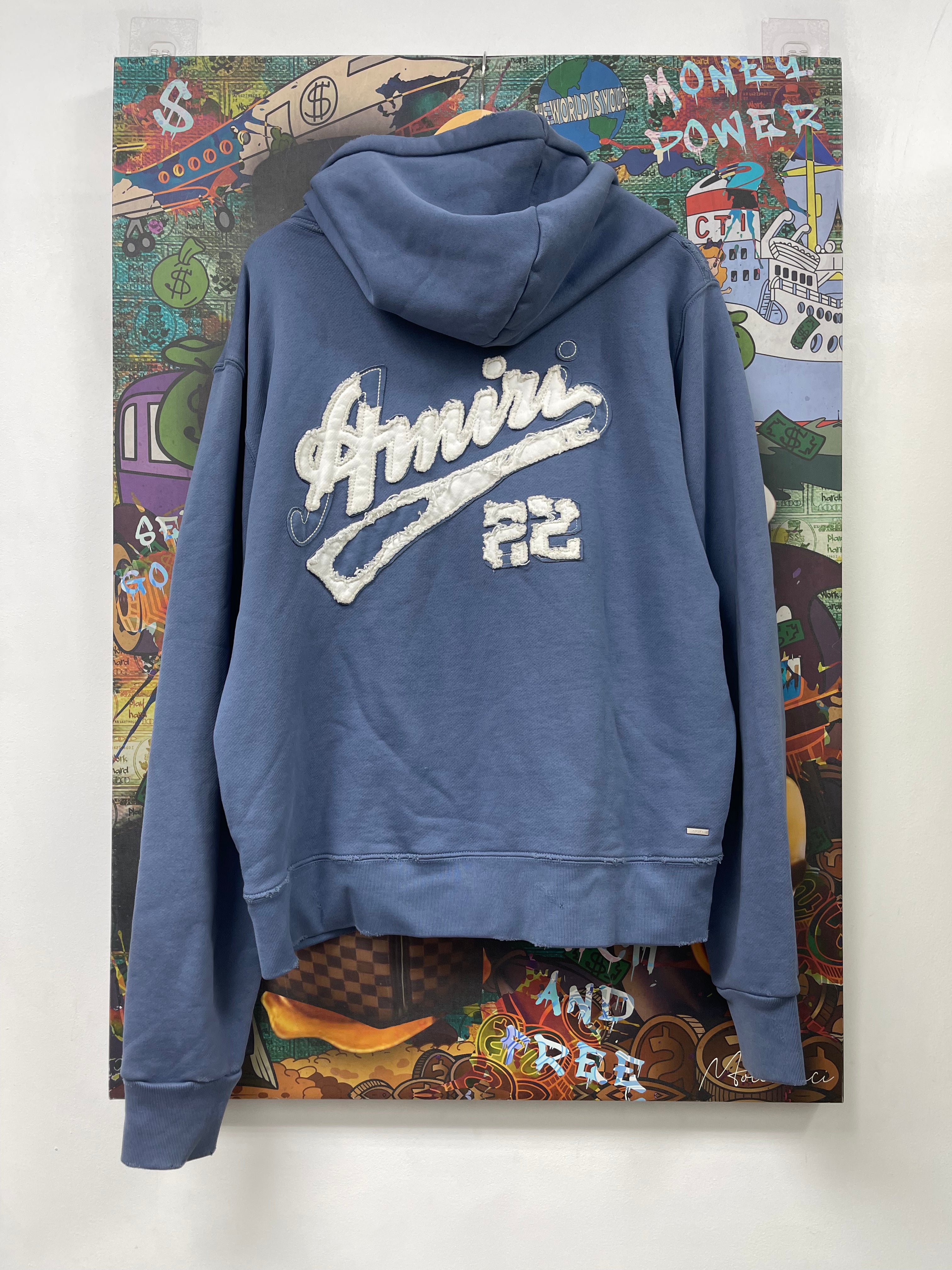 Amiri Blue 22 Hoodie