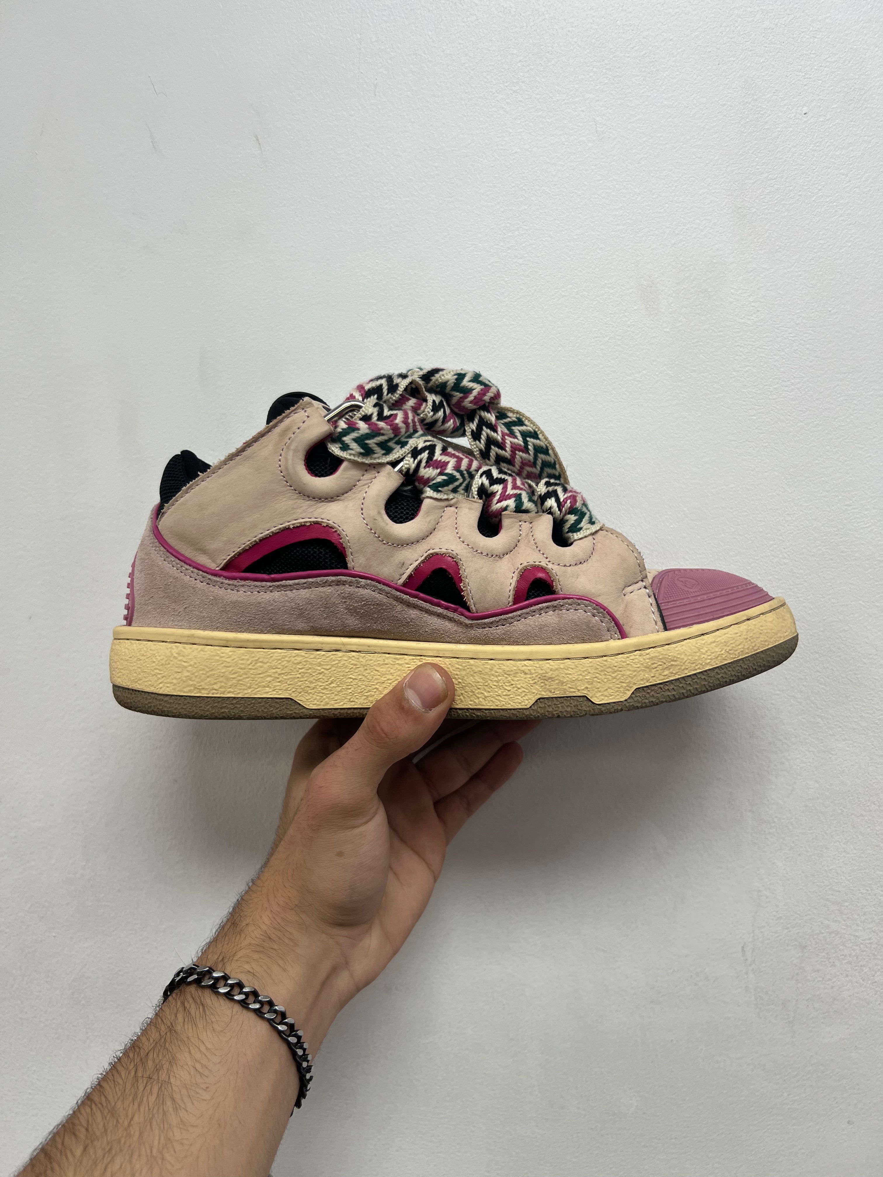 Lanvin Purple Curb Sneakers
