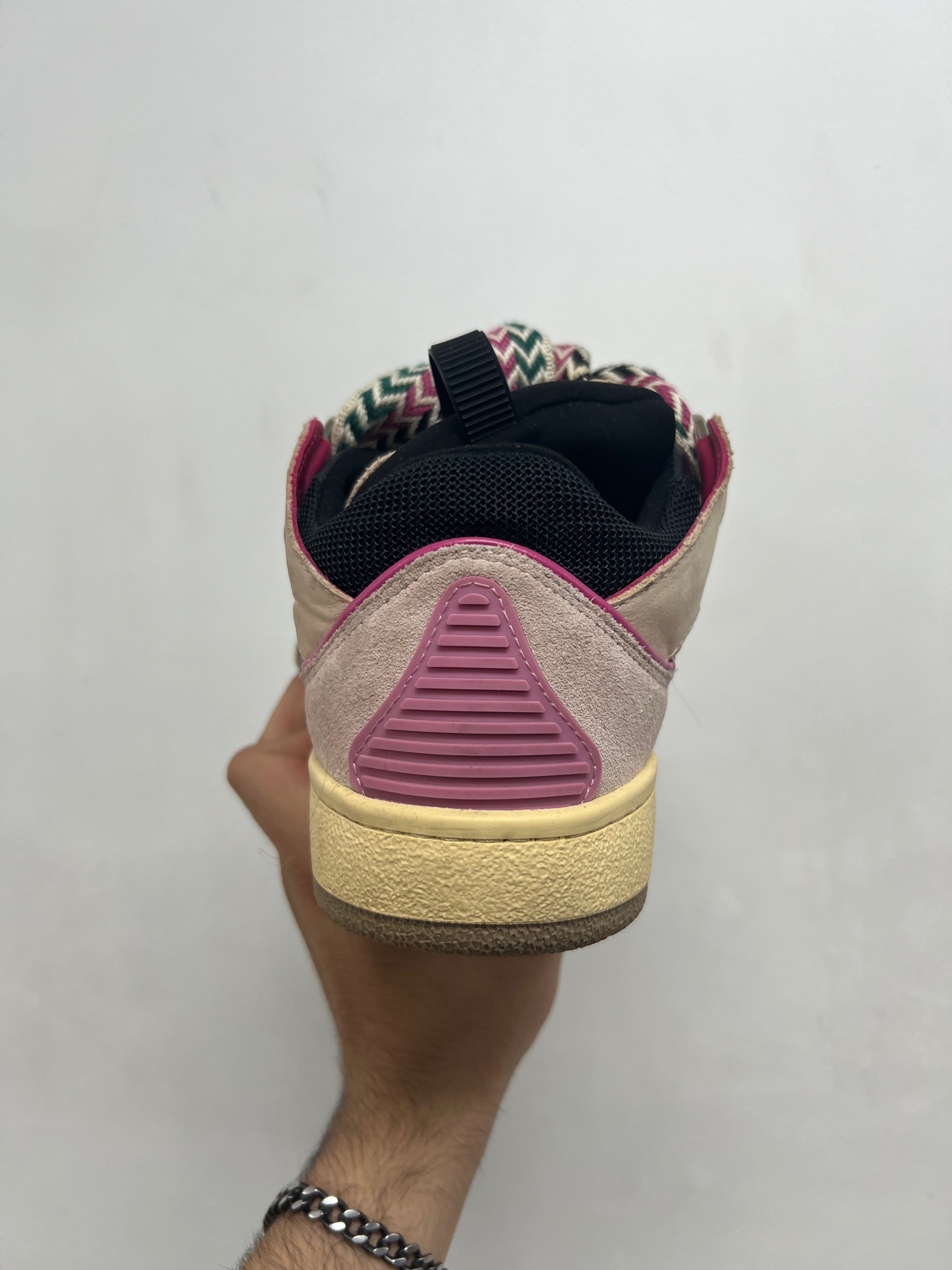 Lanvin Purple Curb Sneakers