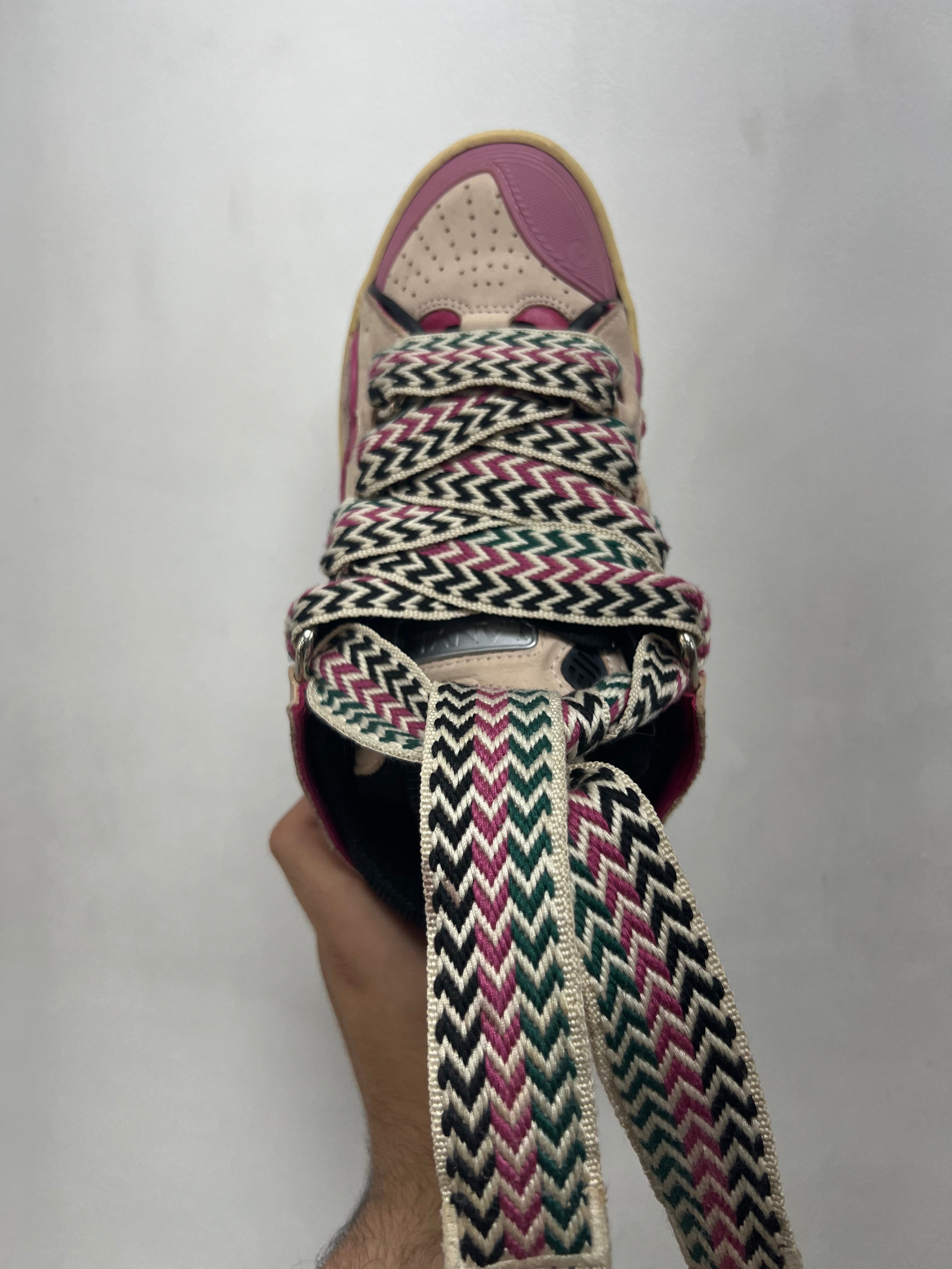 Lanvin Purple Curb Sneakers