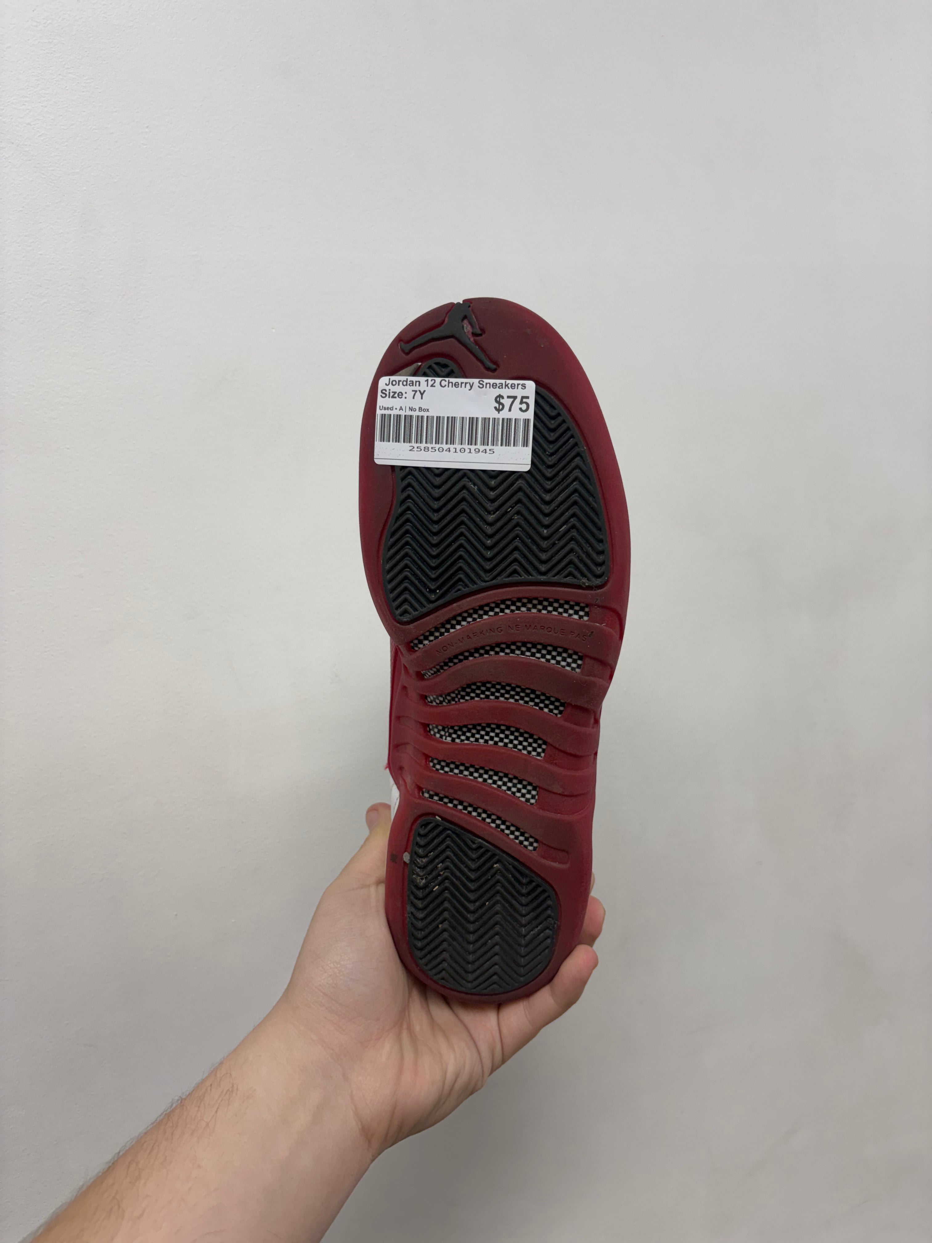 Jordan 12 Cherry Sneakers