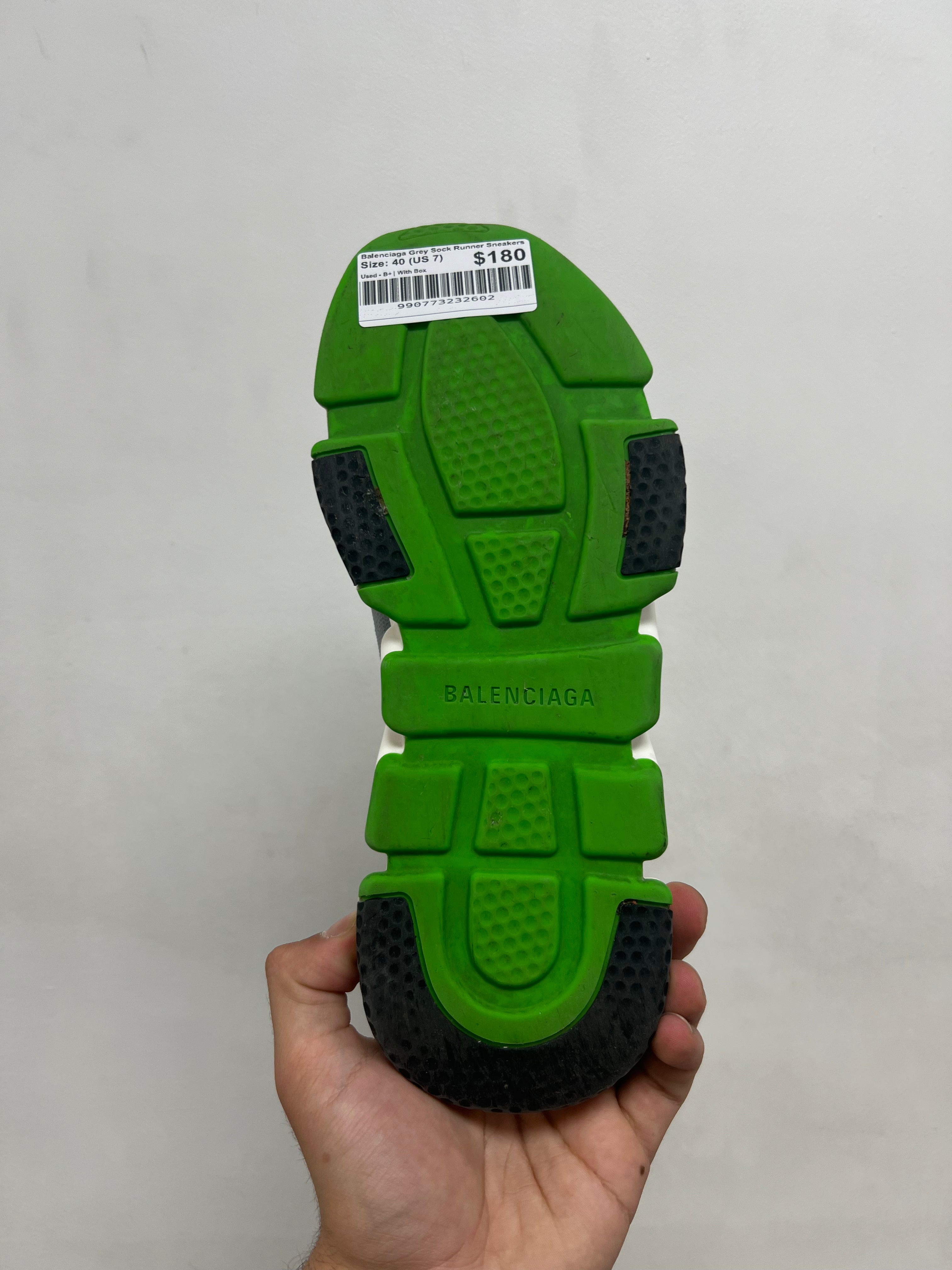 Balenciaga Grey Sock Runner Sneakers