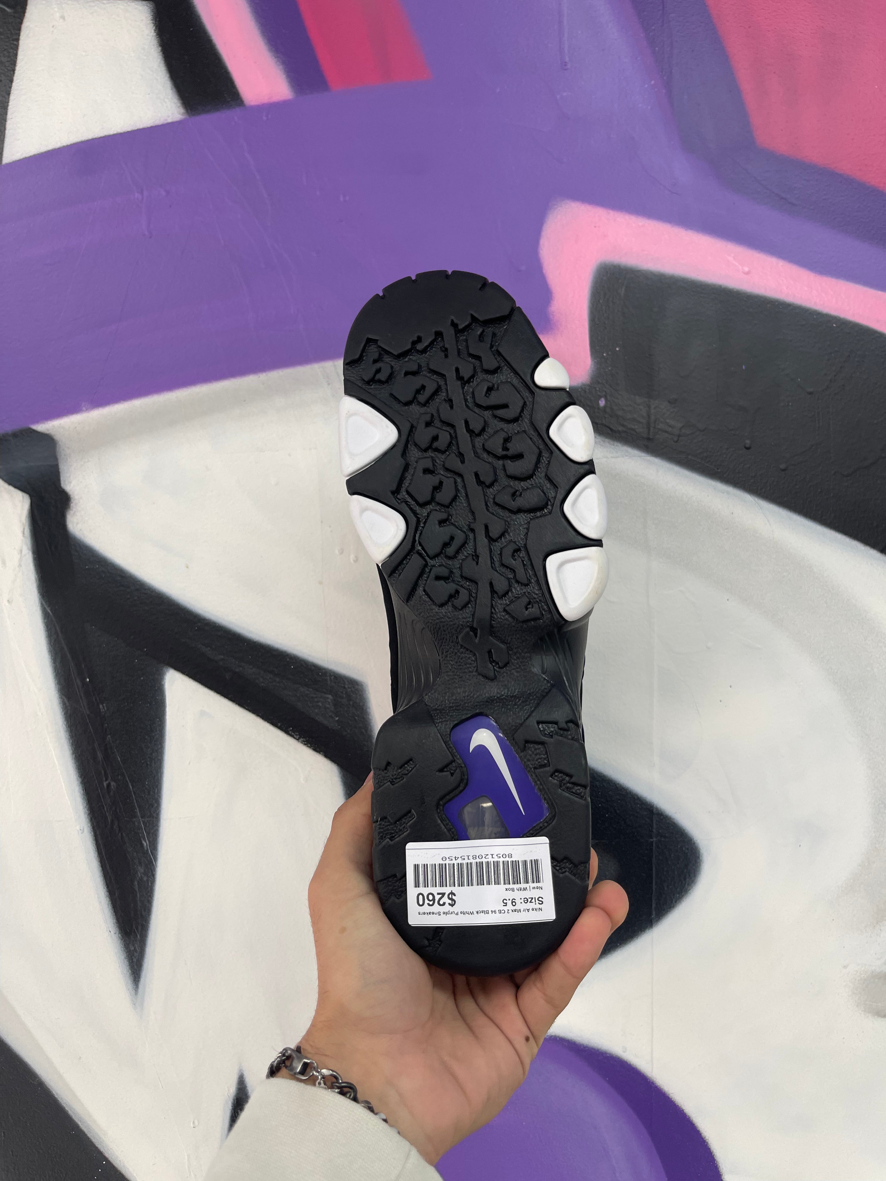 Nike Air Max 2 CB 94 Black White Purple Sneakers