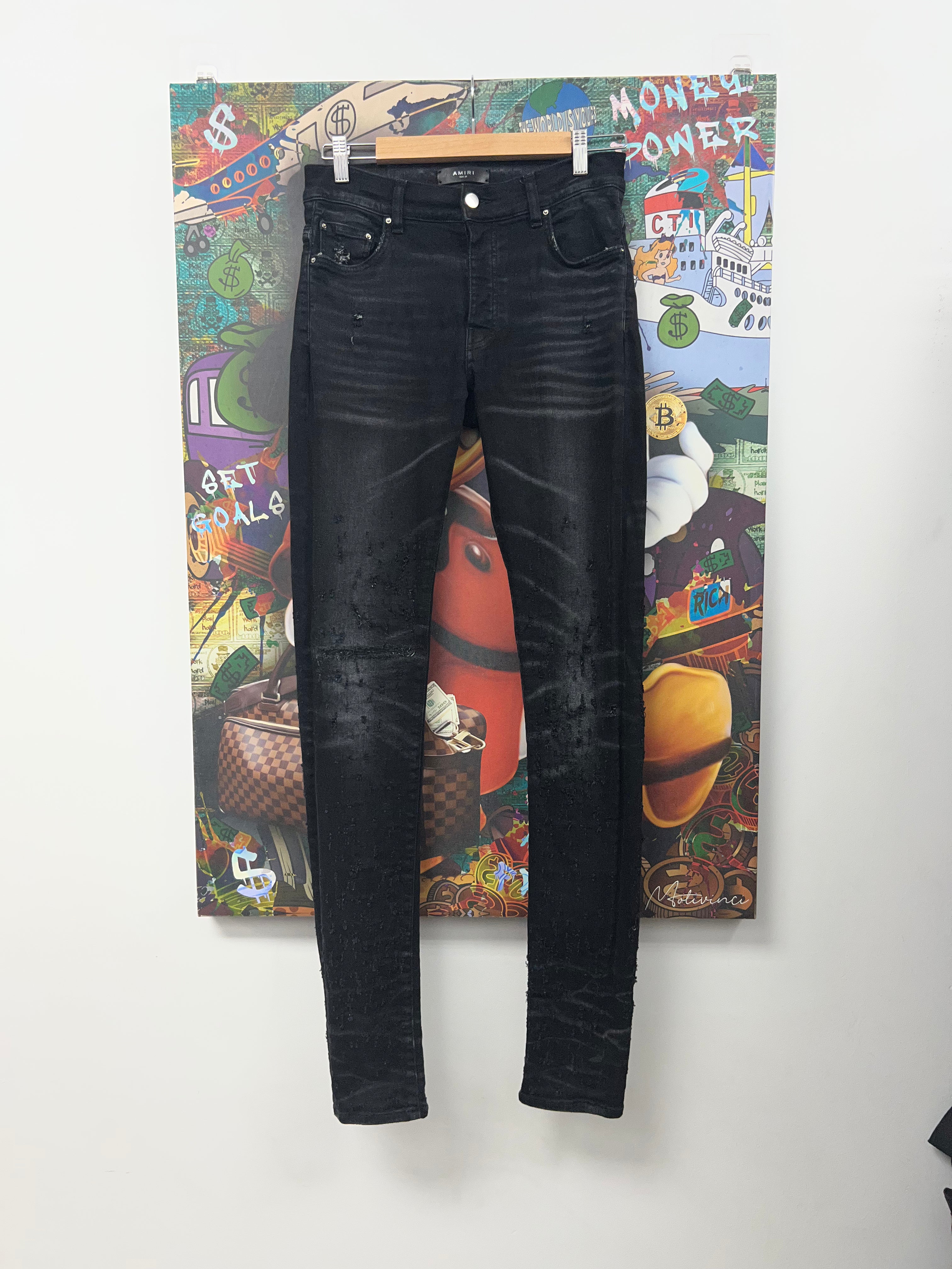 Amiri Black Wash Shotgun Jeans