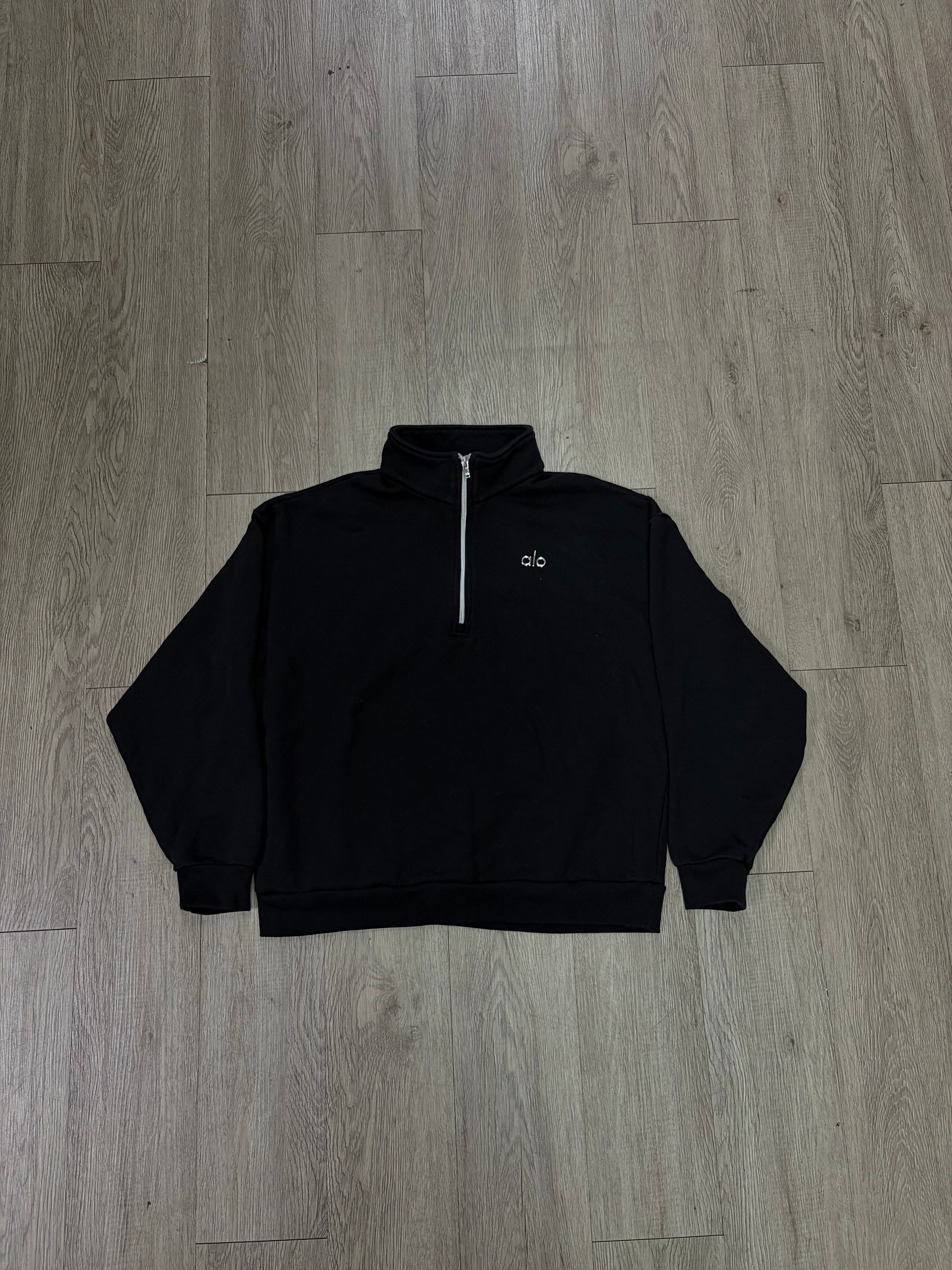 Alo Black Accolade Quarter Zip