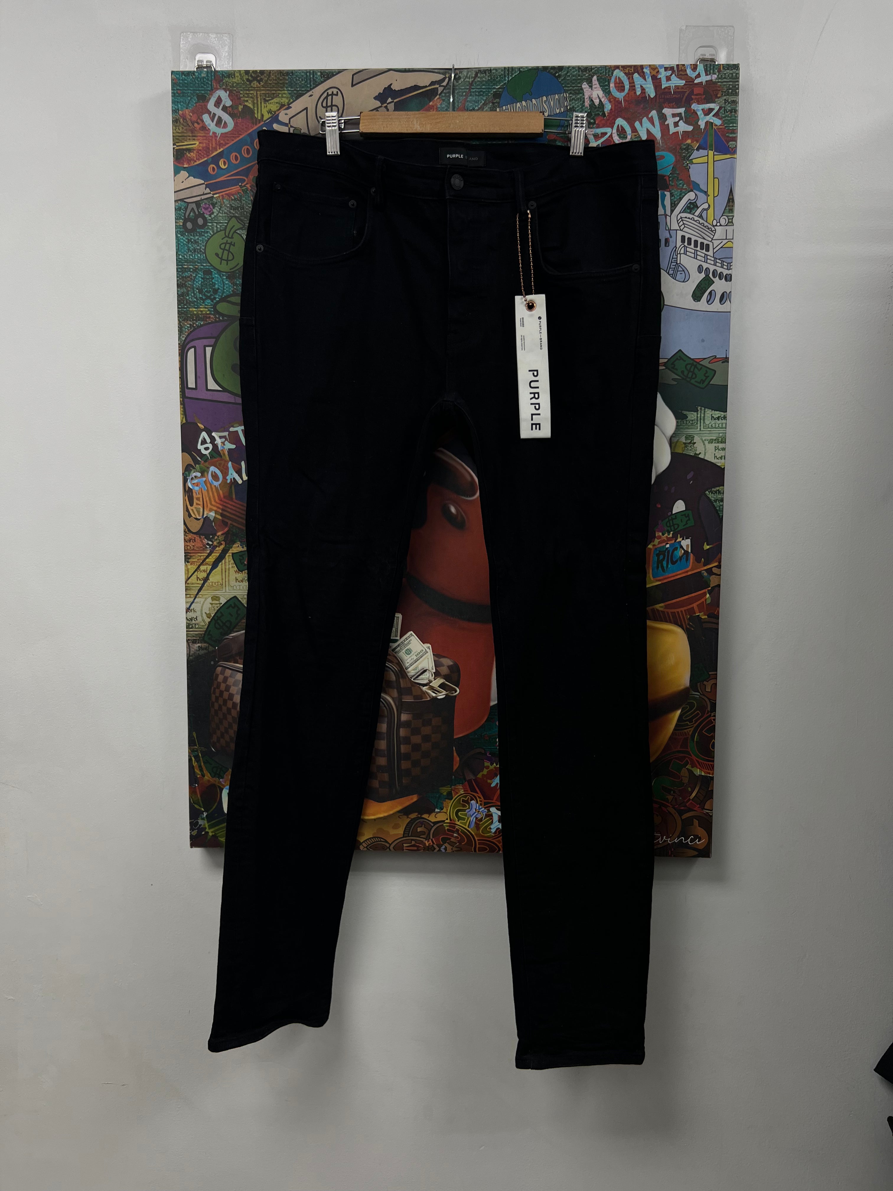 Purple Brand Black Plain Jeans