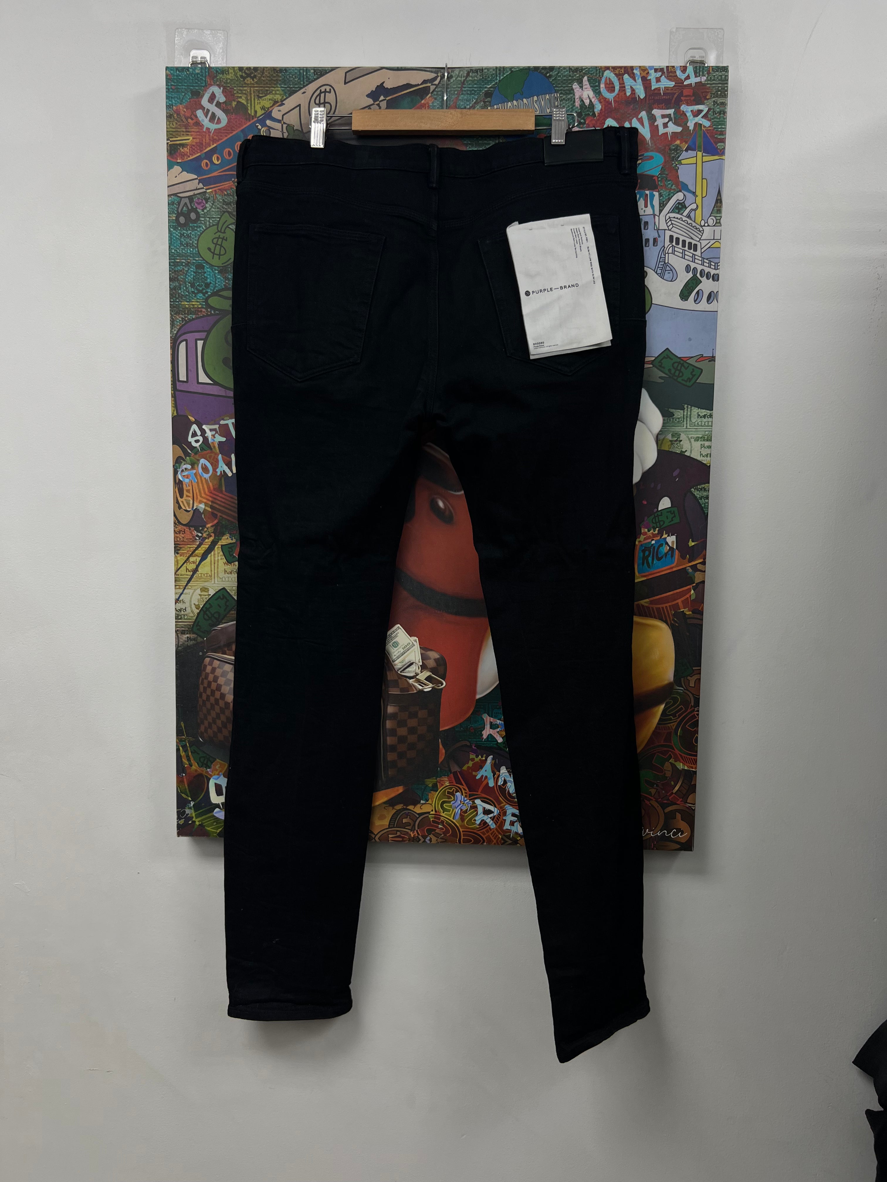 Purple Brand Black Plain Jeans