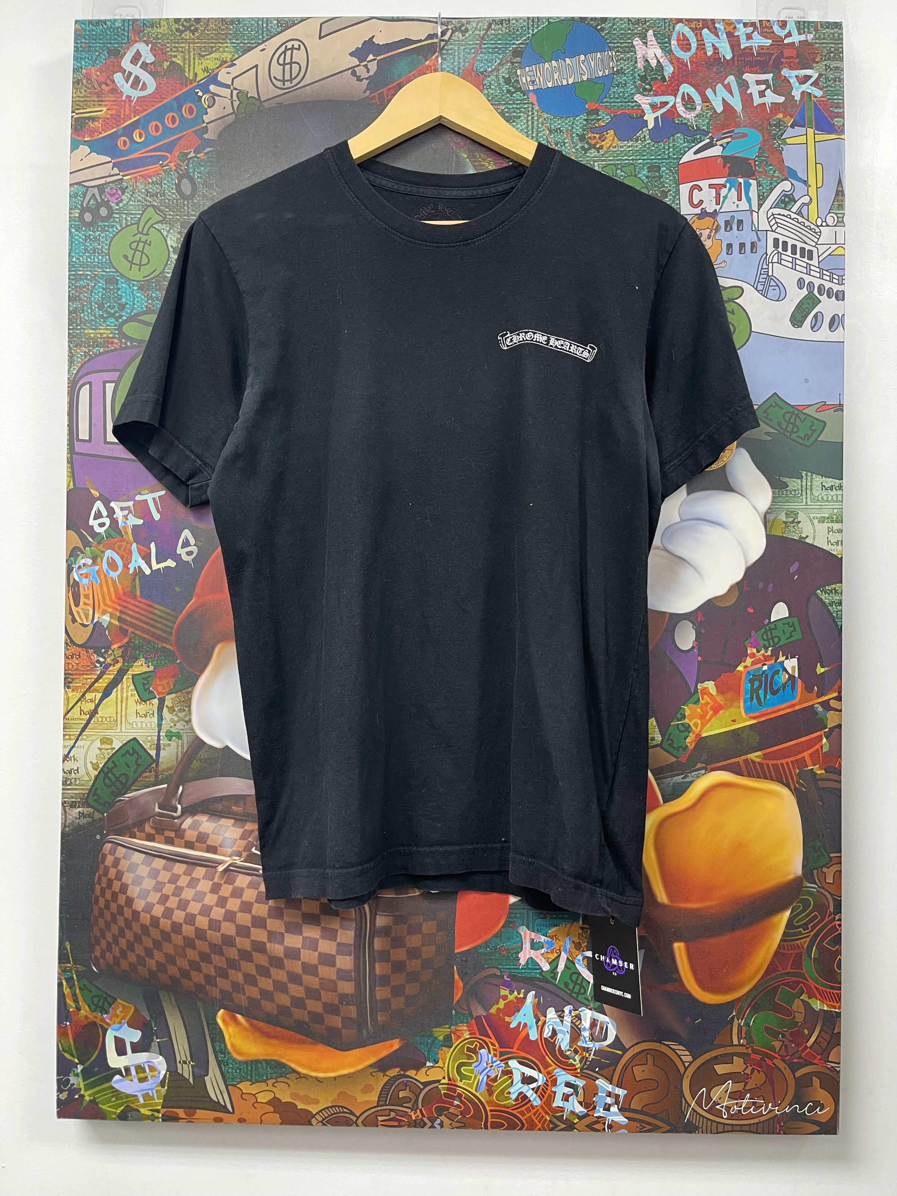Chrome Hearts Black Red Blue Yellow Las Vegas City Tee