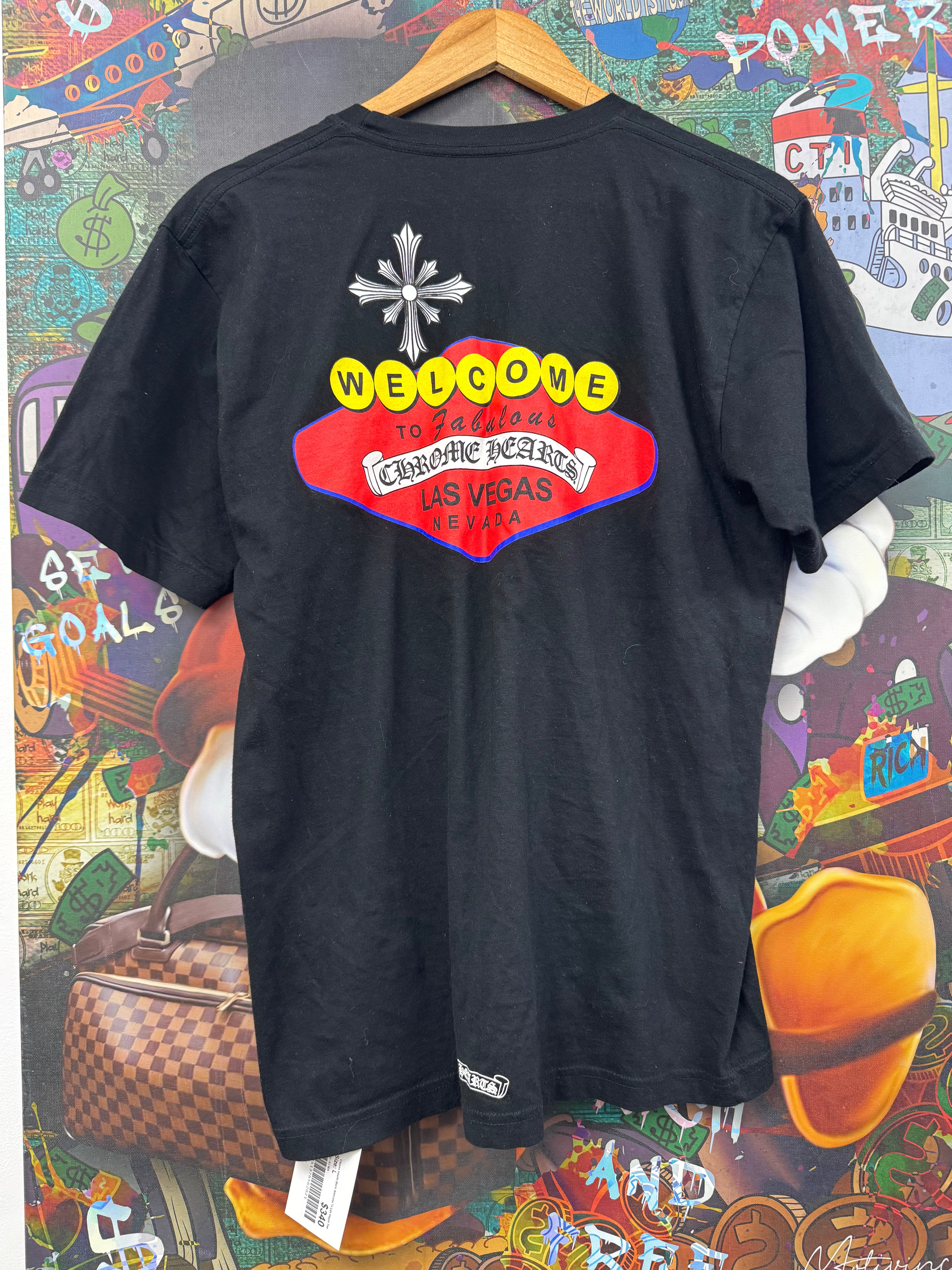Chrome Hearts Black Welcome To Las Vegas Tee