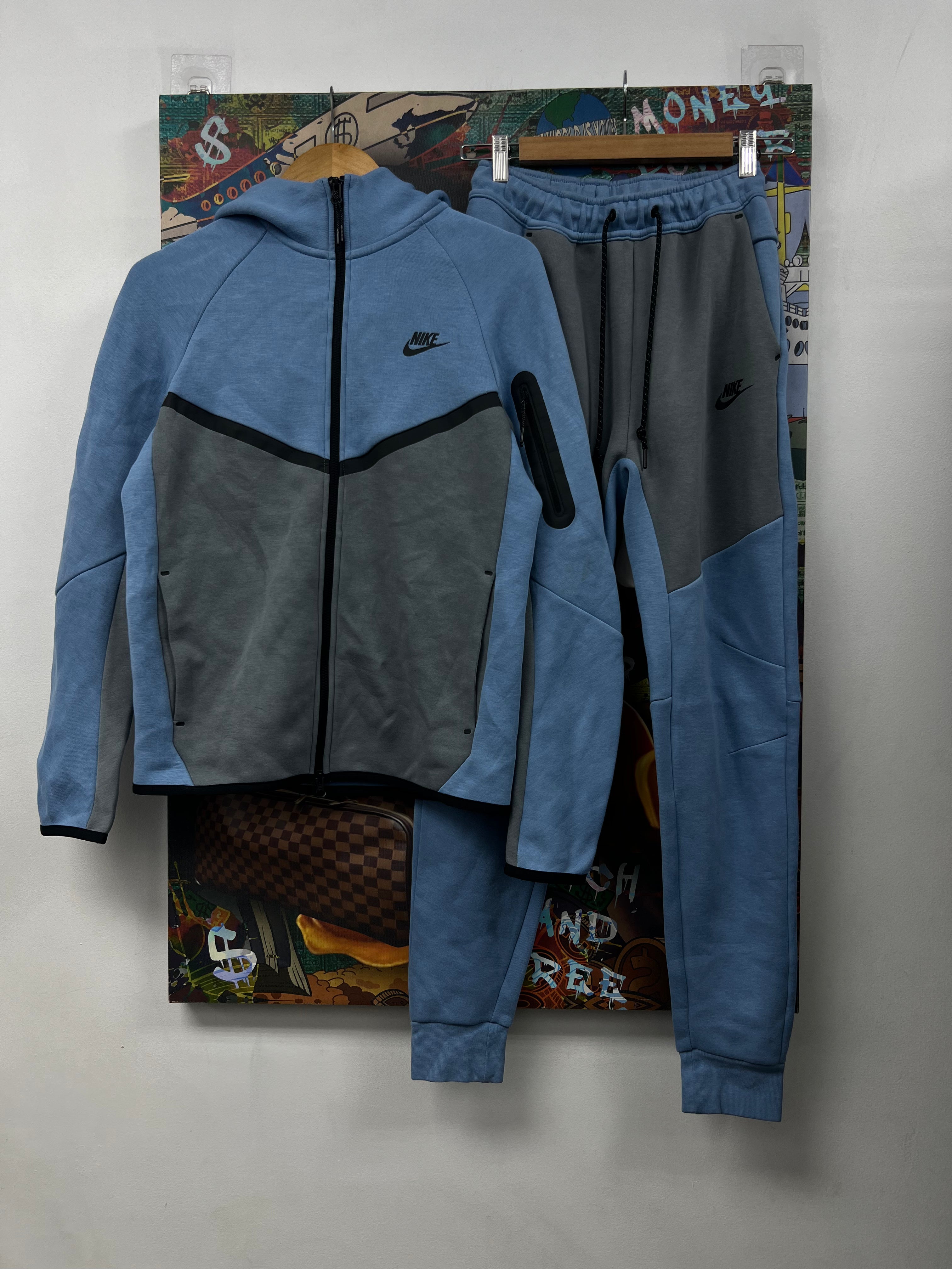 Nike Blue Grey Tech Sweatsuit