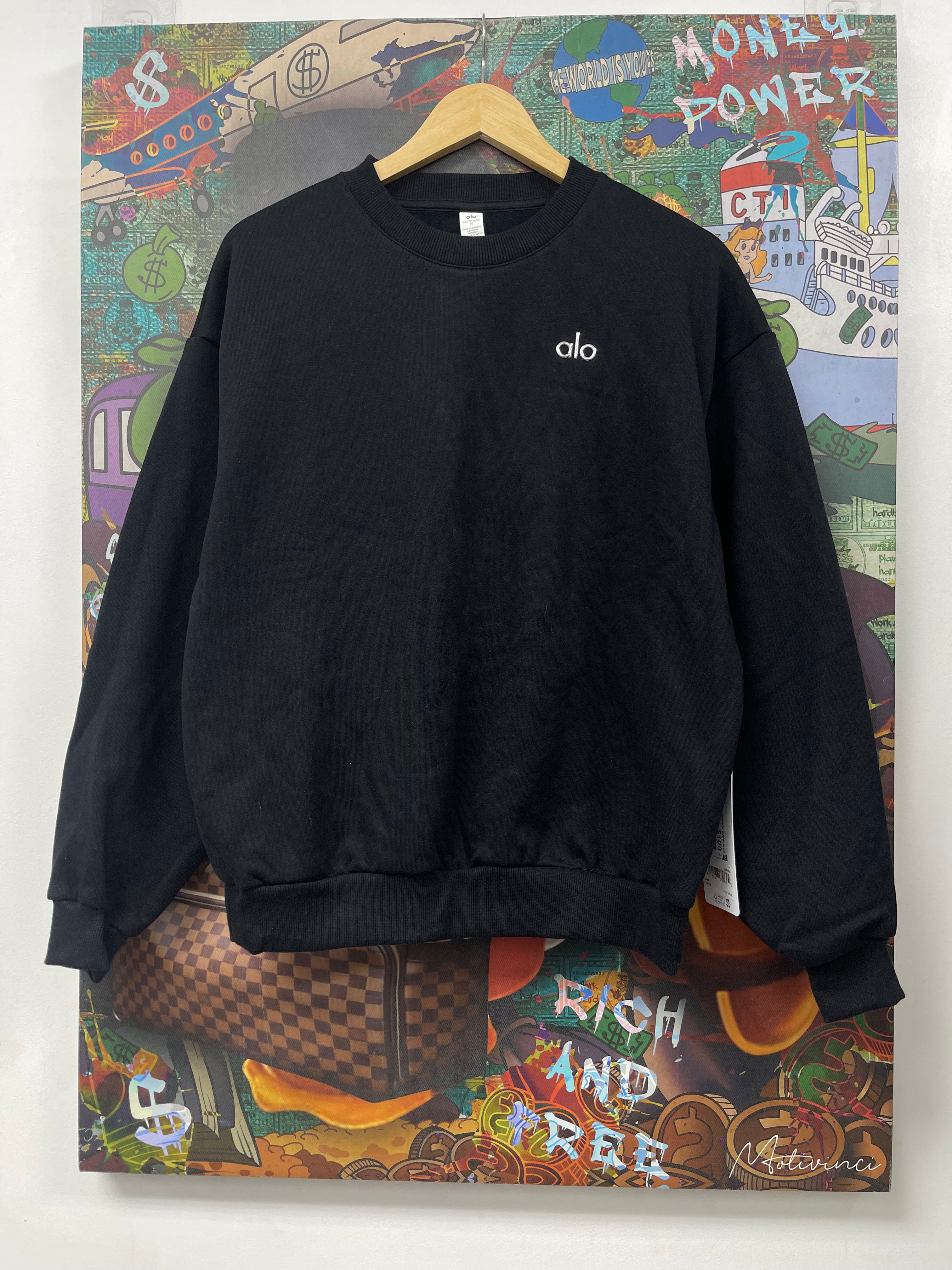 ALO Black Accolade Crewneck