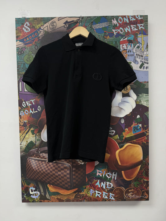 Dior CD Logo Polo Black Used XS N/A