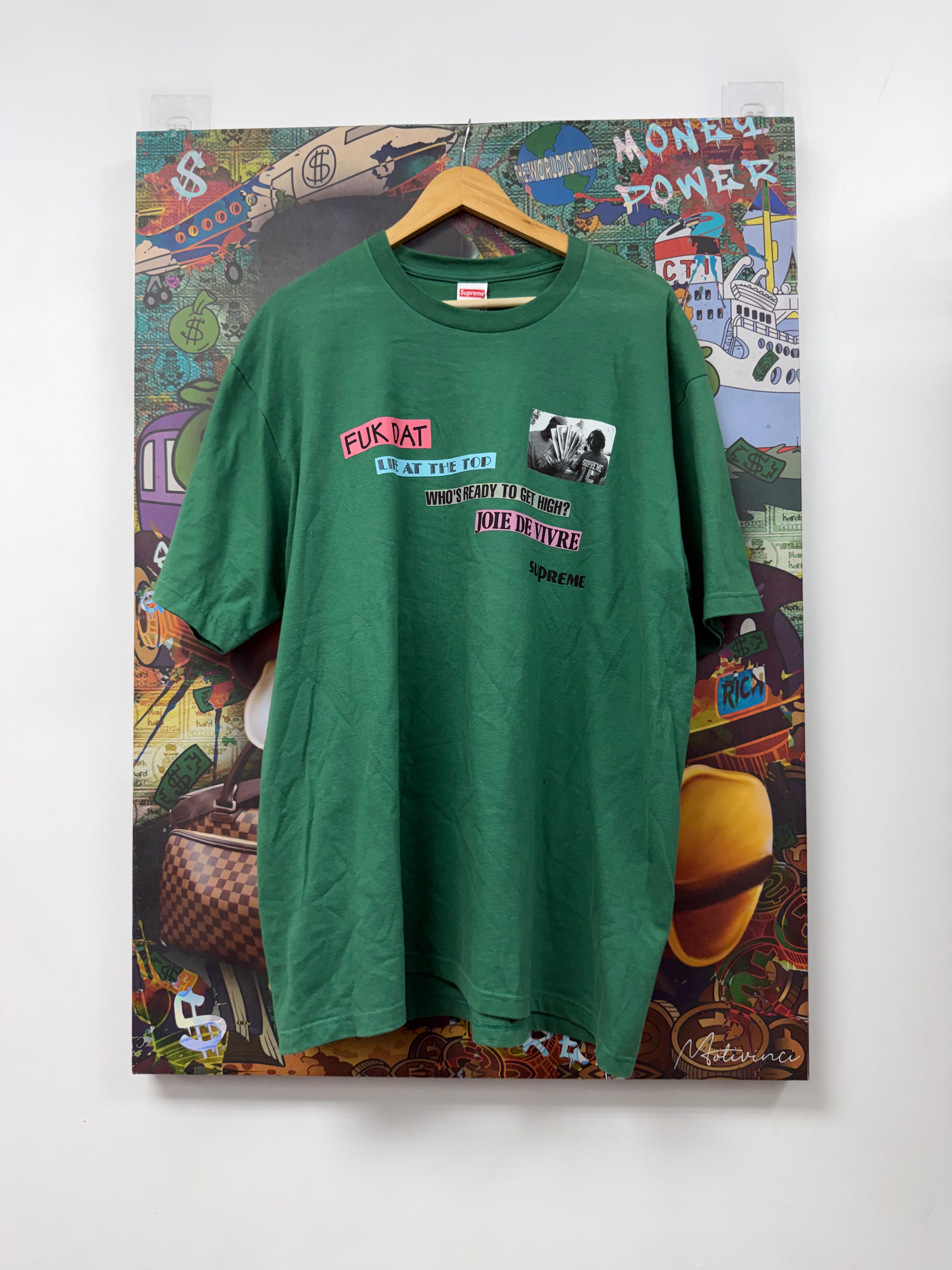 Supreme Green Fuck Dat Tee