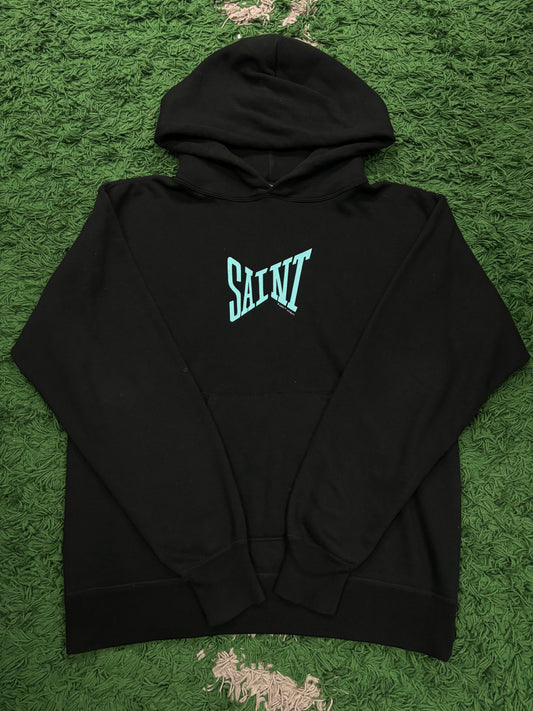 Saint Mxxxxxx Hoodie Black Tiffany Used Large N/A