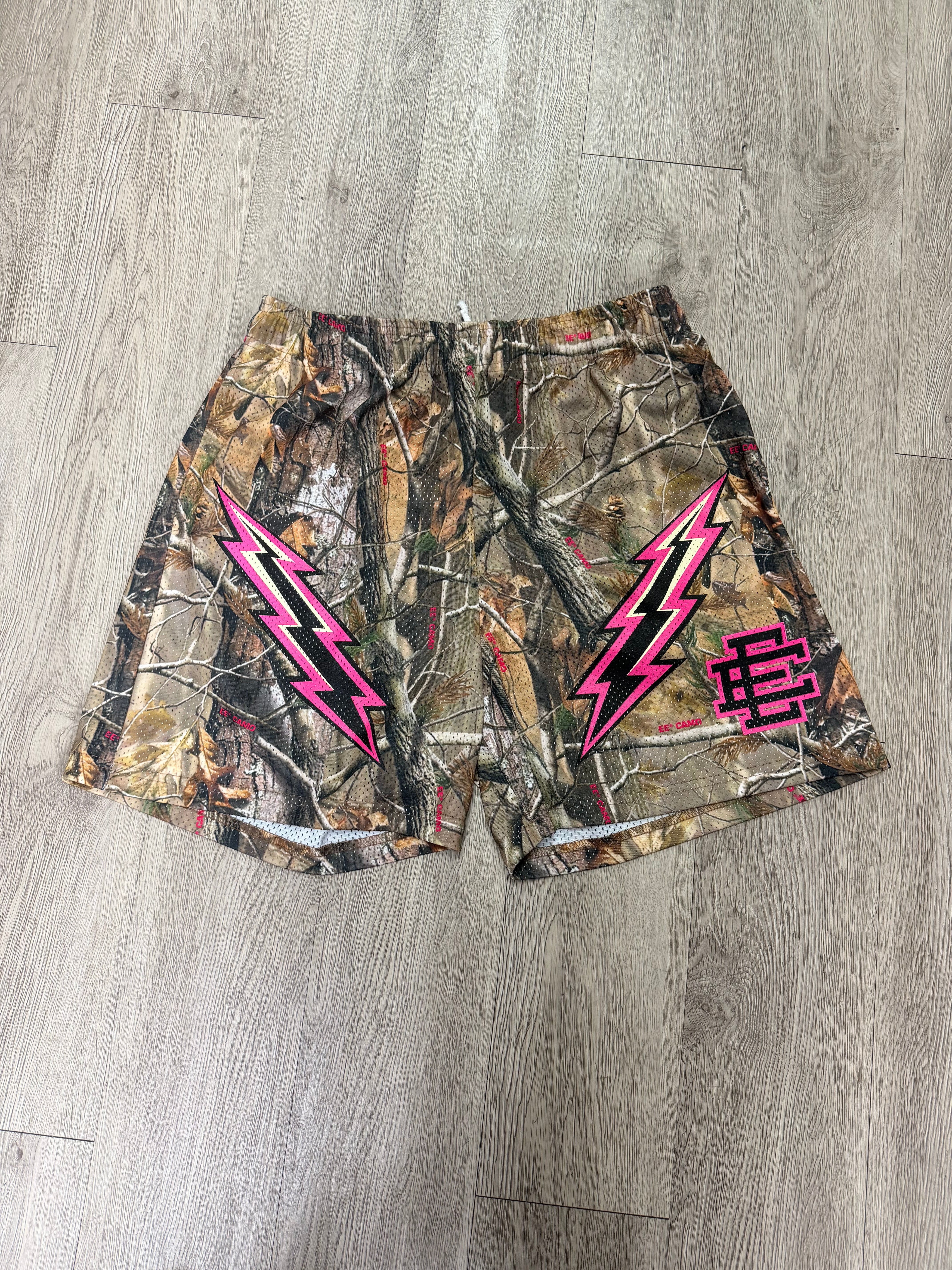 Eric Emanuel Realtree Pink Camo Bolt Shorts