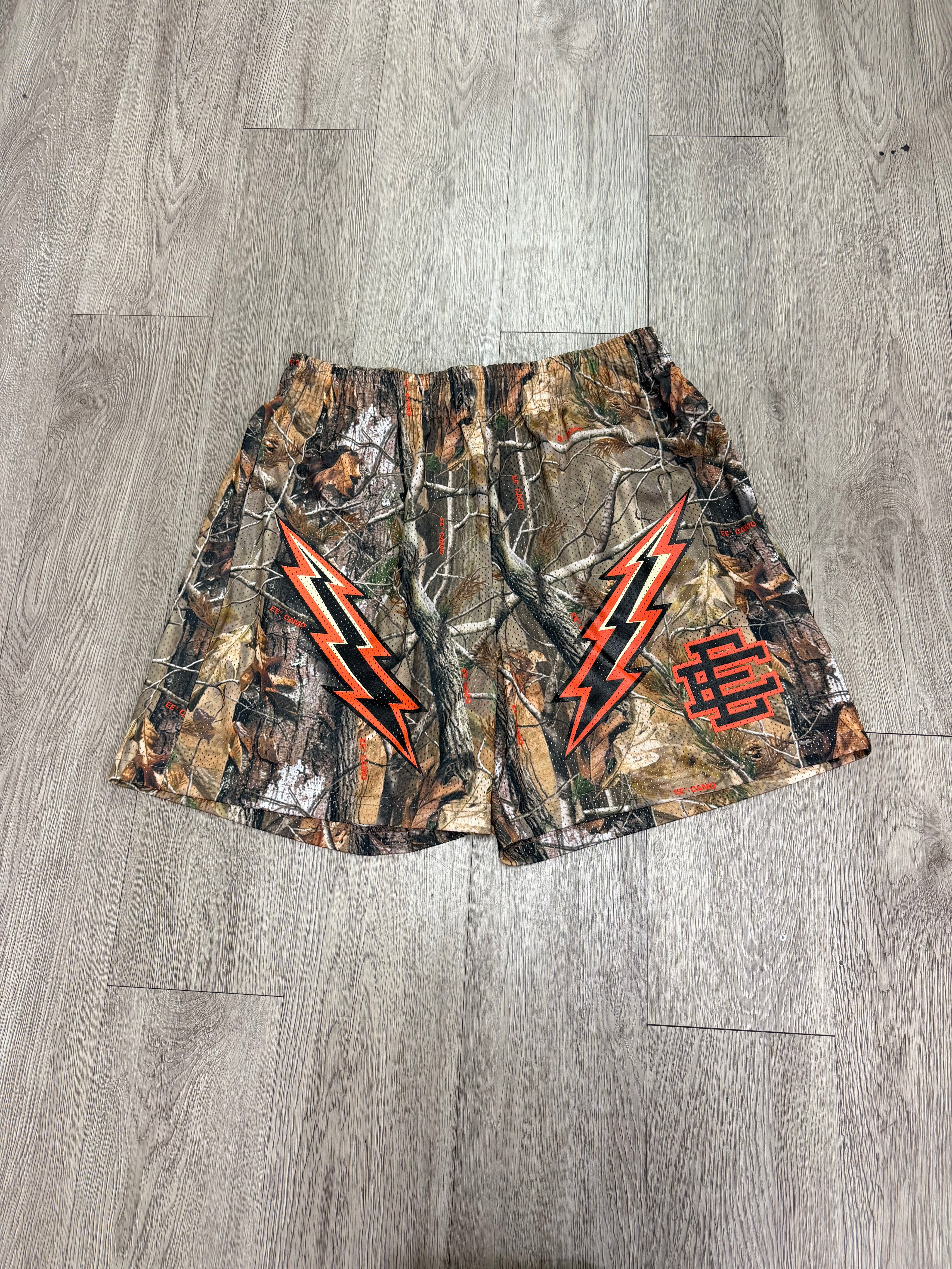 Eric Emanuel Realtree Orange Camo Bolt Shorts