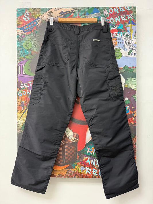 Chrome Hearts Double Knee Nylon Denim Jeans Black Single Patch 29 Like New