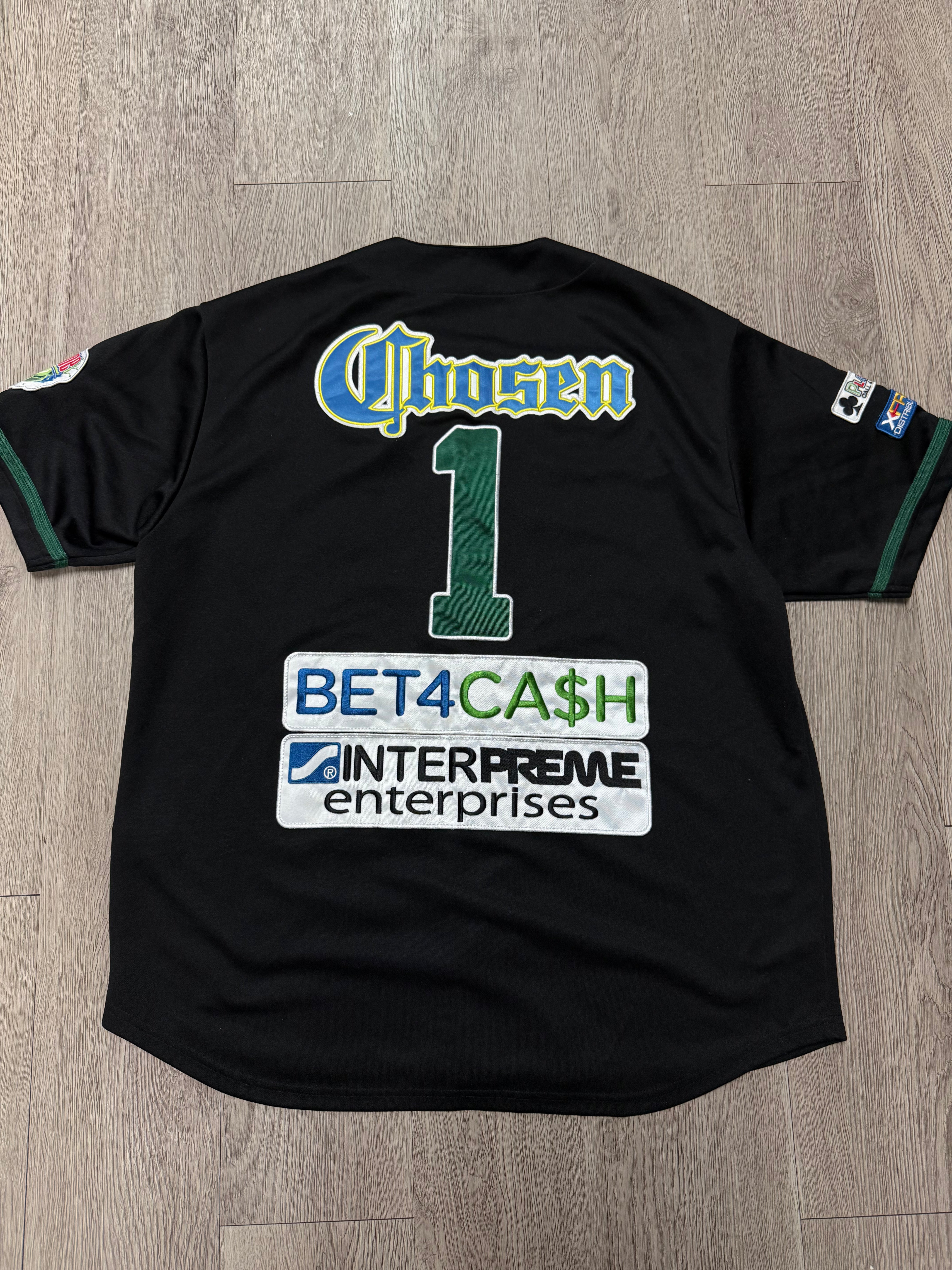 Supreme Black Green Patchwork Jersey