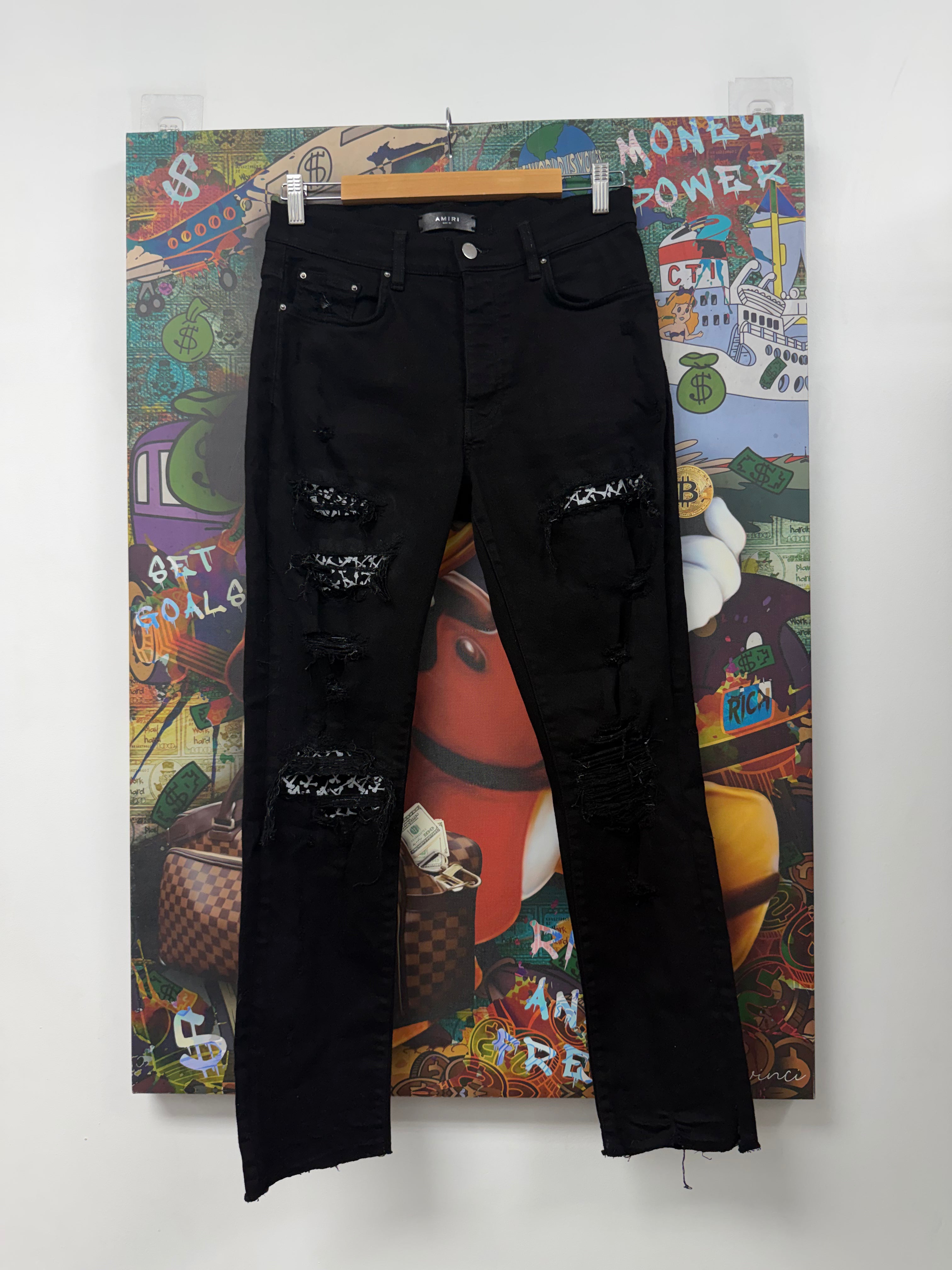 Amiri Black Bones Jeans