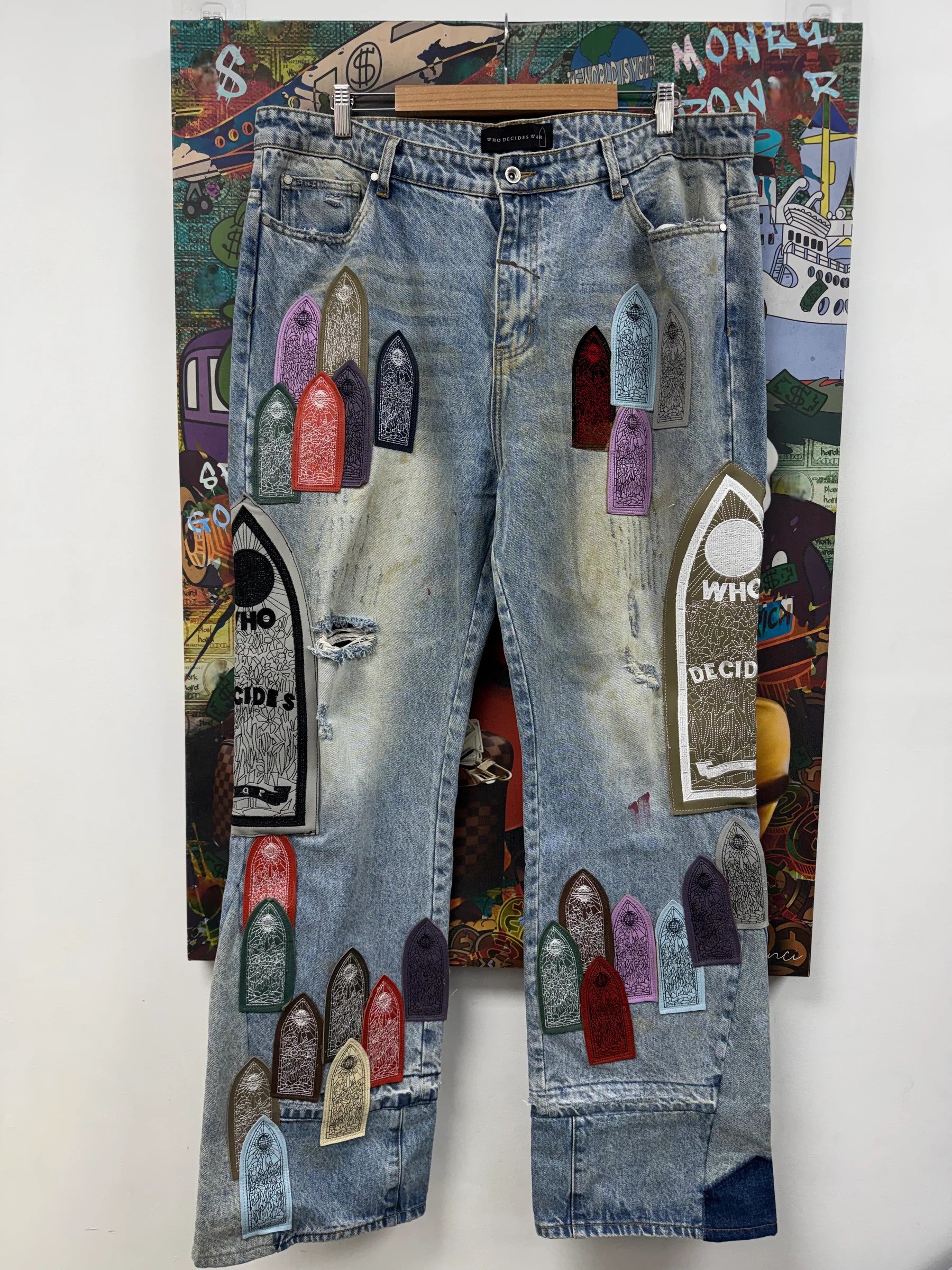 Who Decides War Pastel Denim Light Wash Jeans