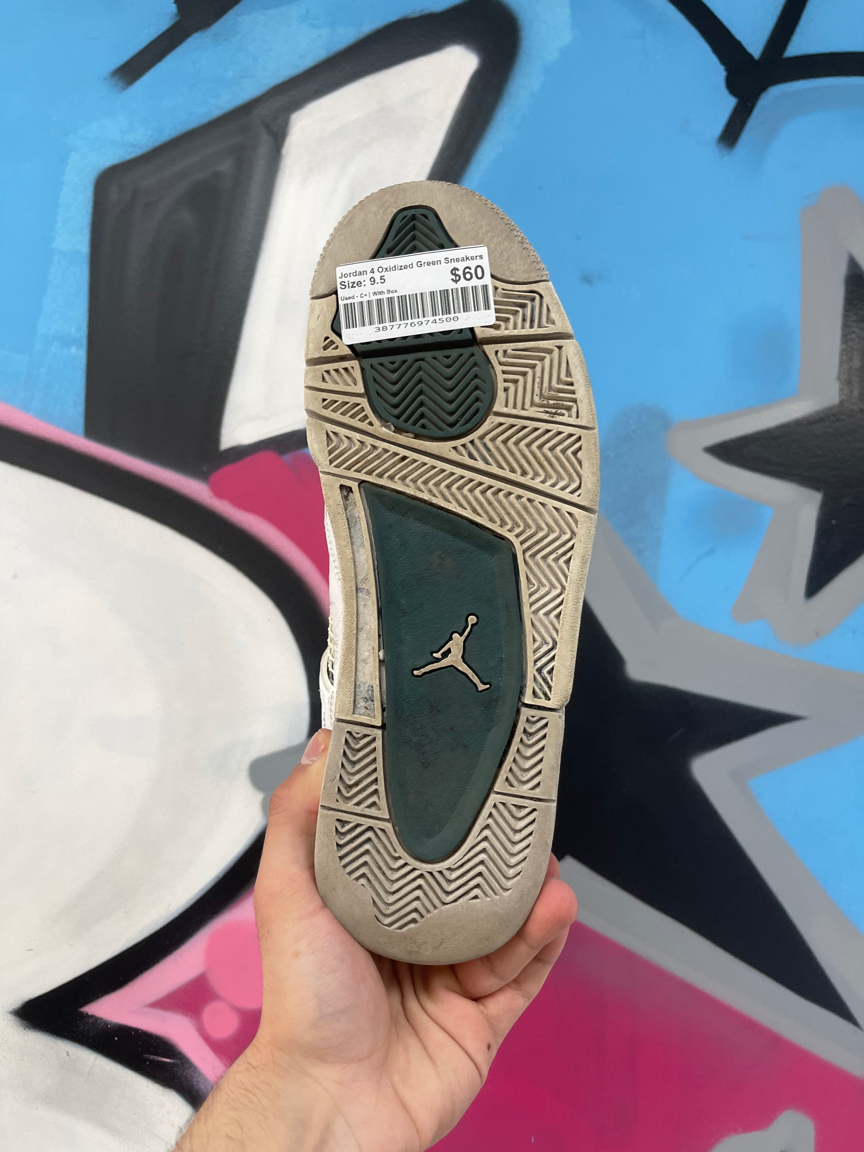 Jordan 4 Oxidized Green Sneakers