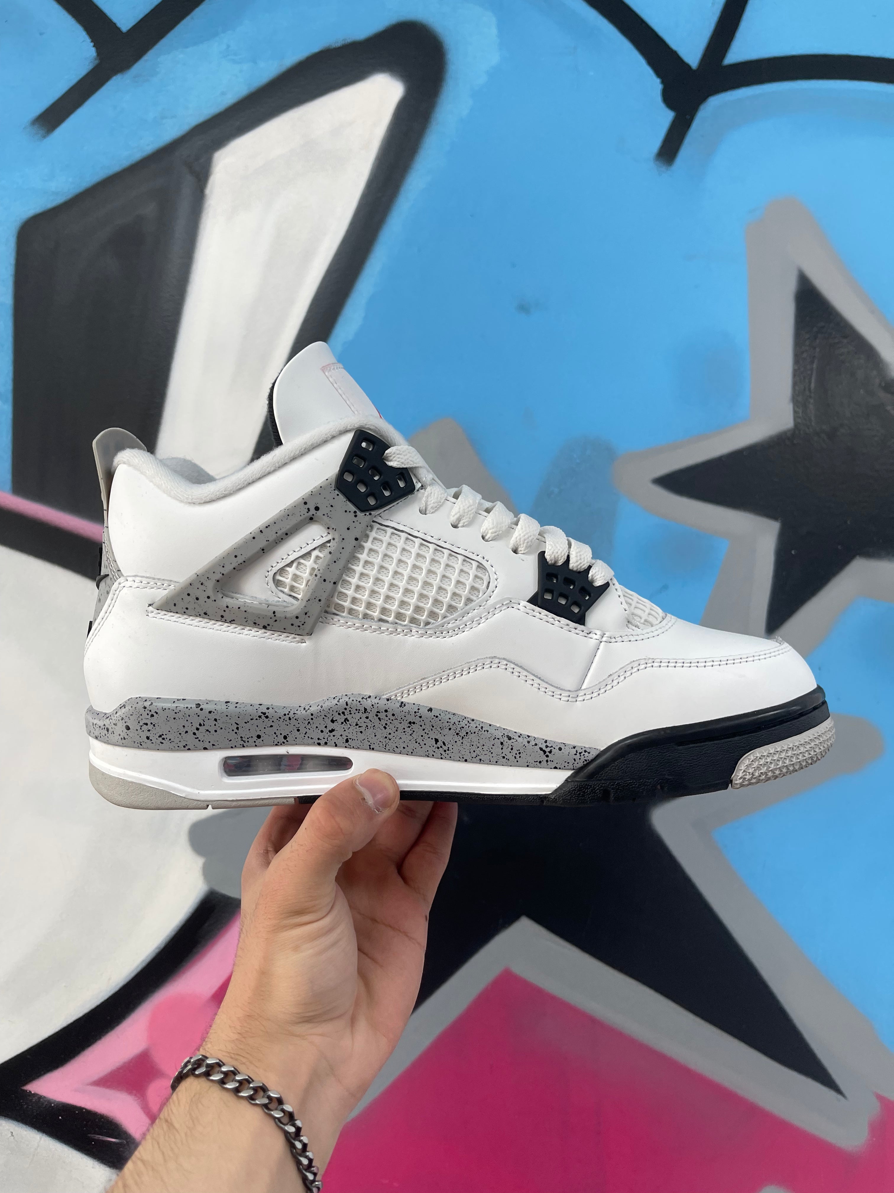 Jordan 4 White Cement Sneakers