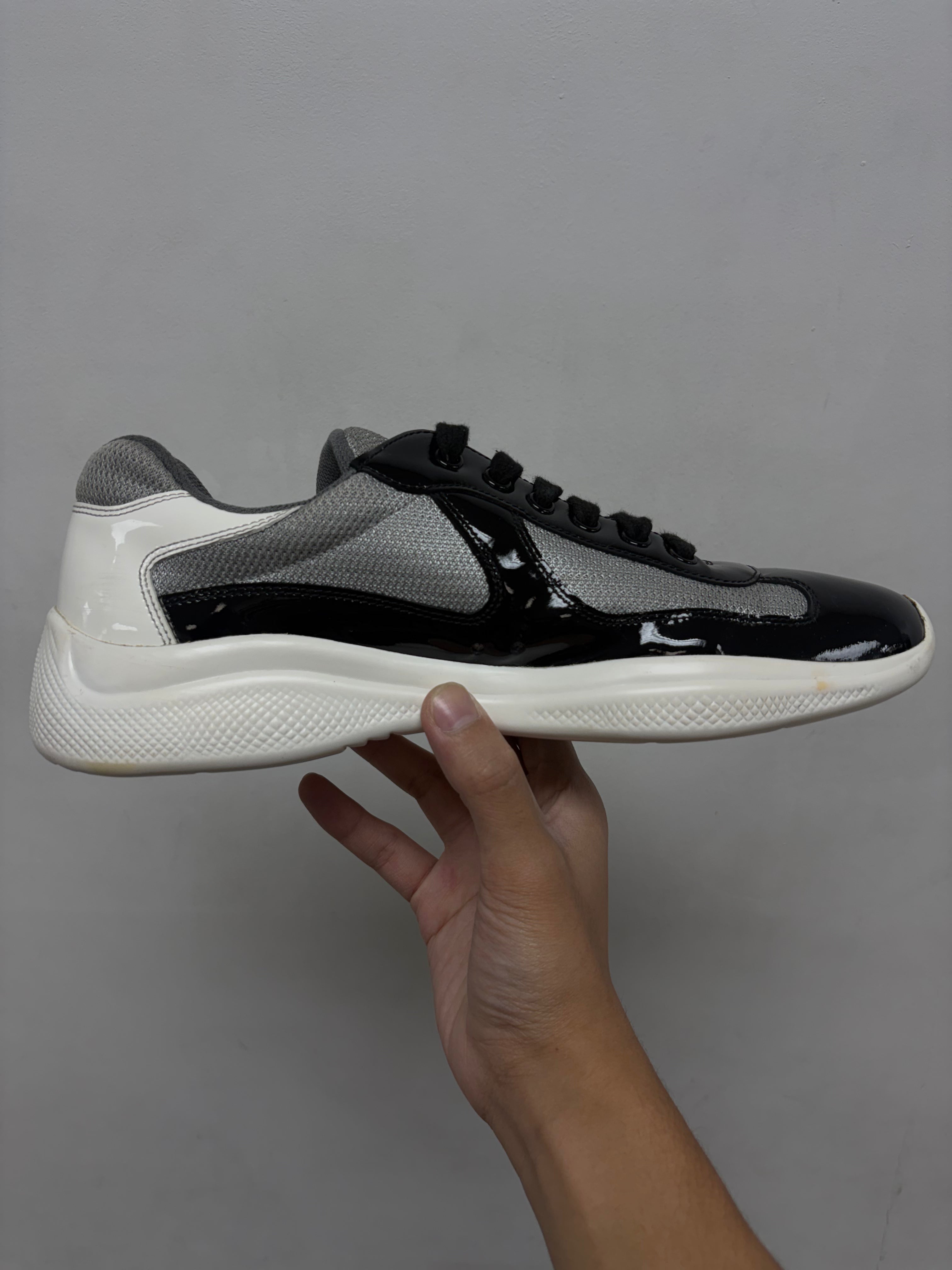 Prada Black White Cups Sneakers
