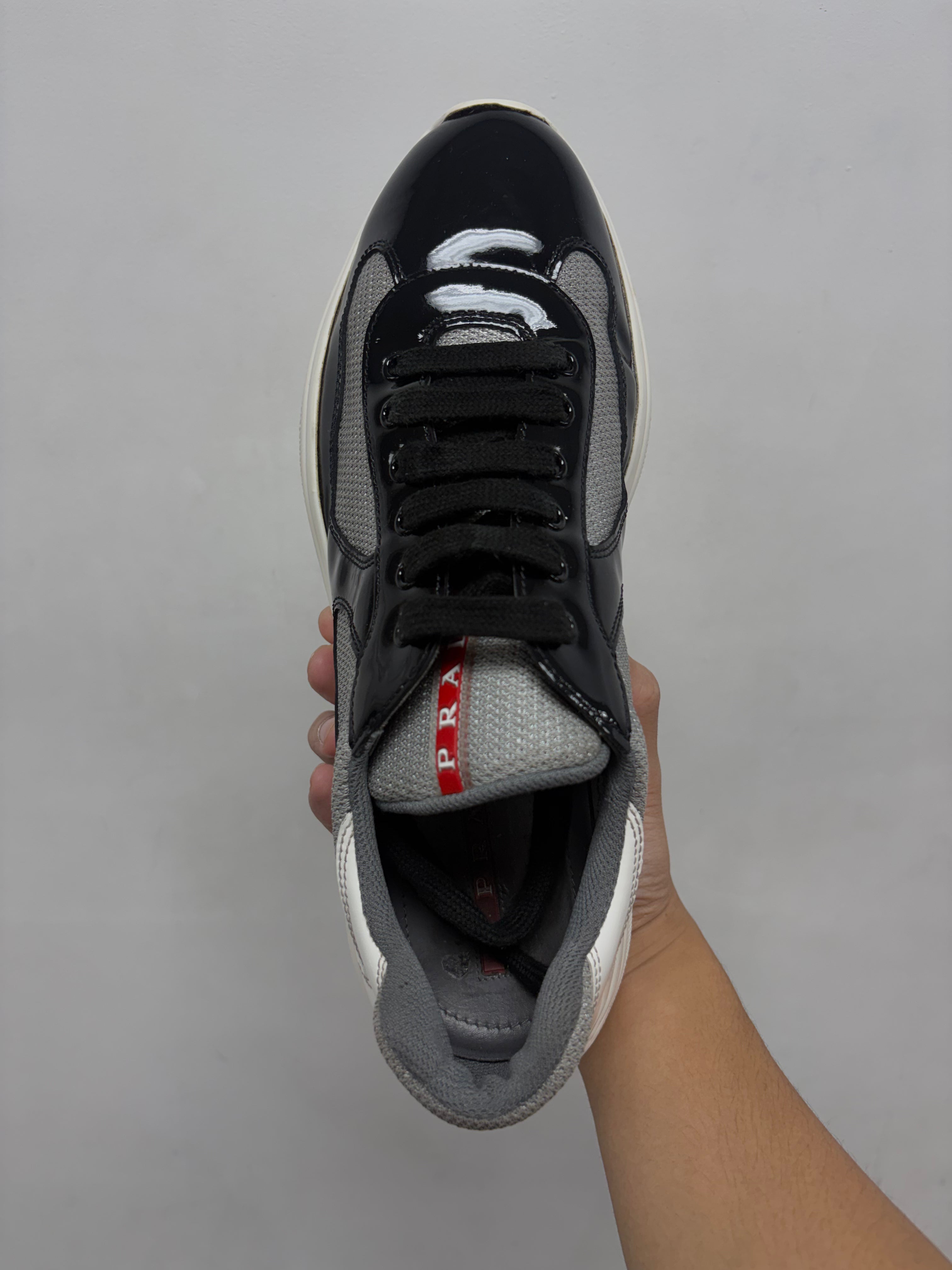 Prada Black White Cups Sneakers