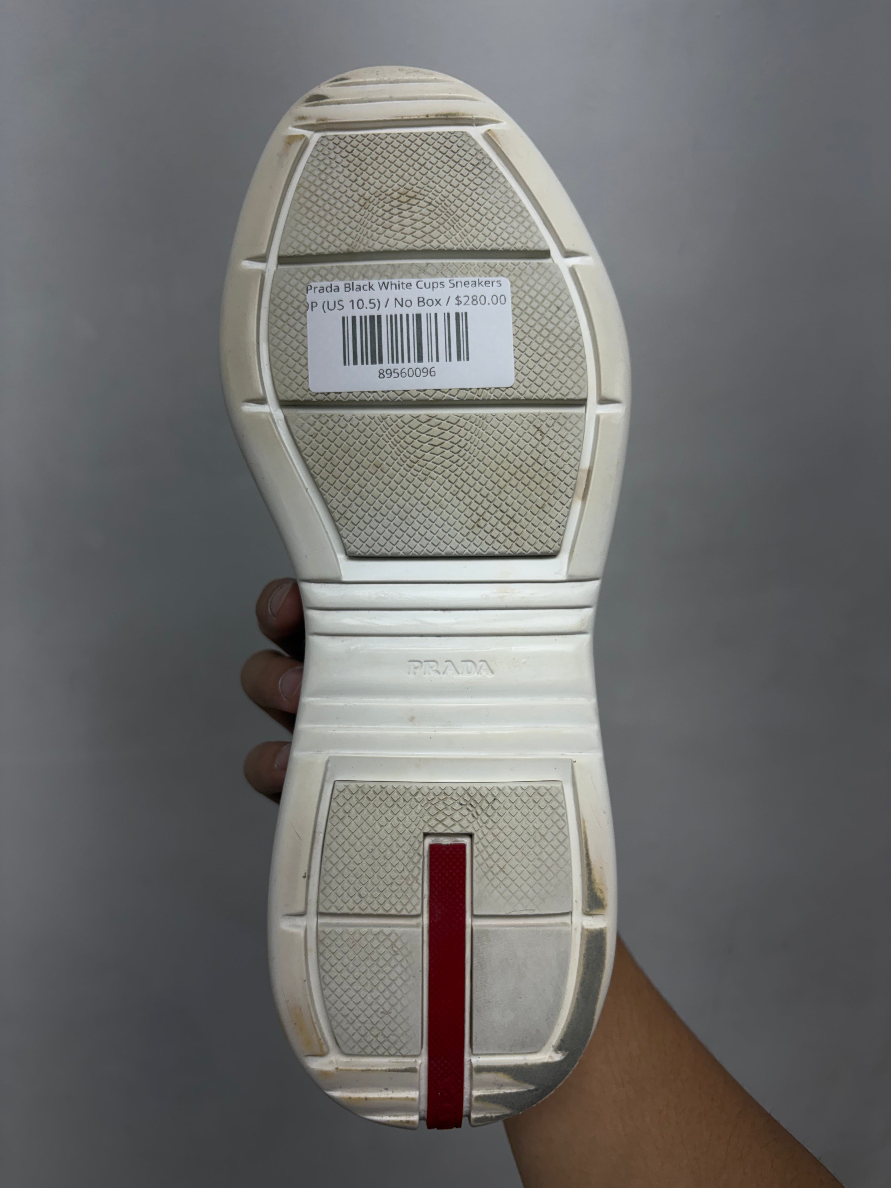 Prada Black White Cups Sneakers