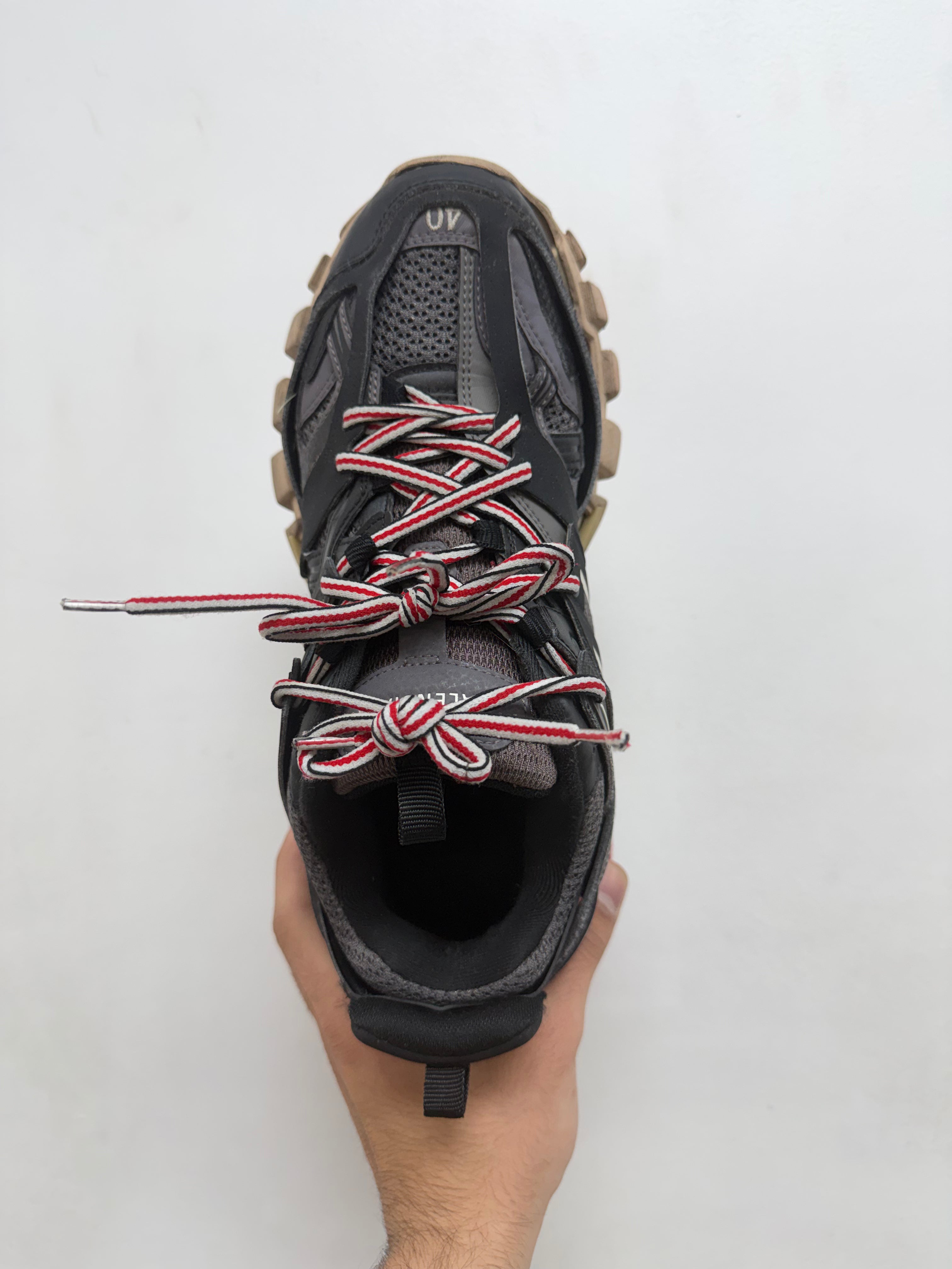 Balenciaga Black Red Track Sneakers
