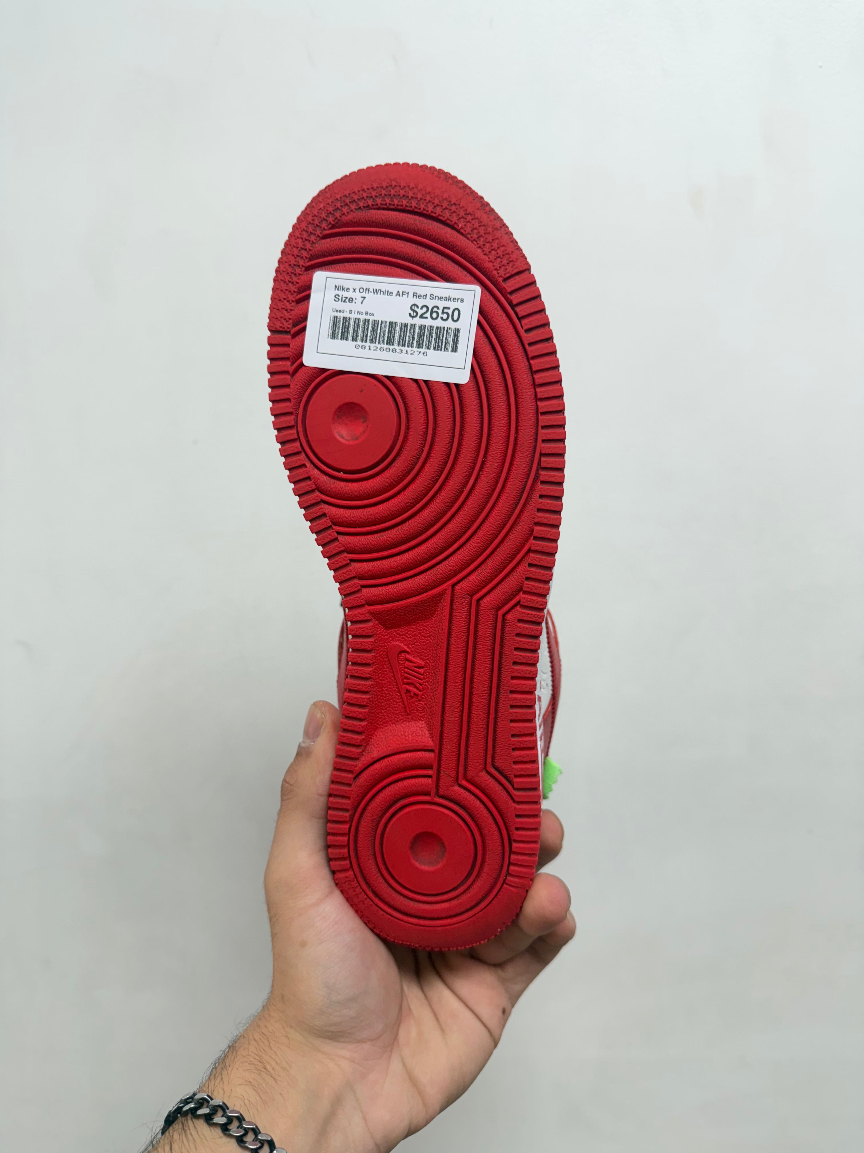 Nike x Off-White AF1 Red Sneakers