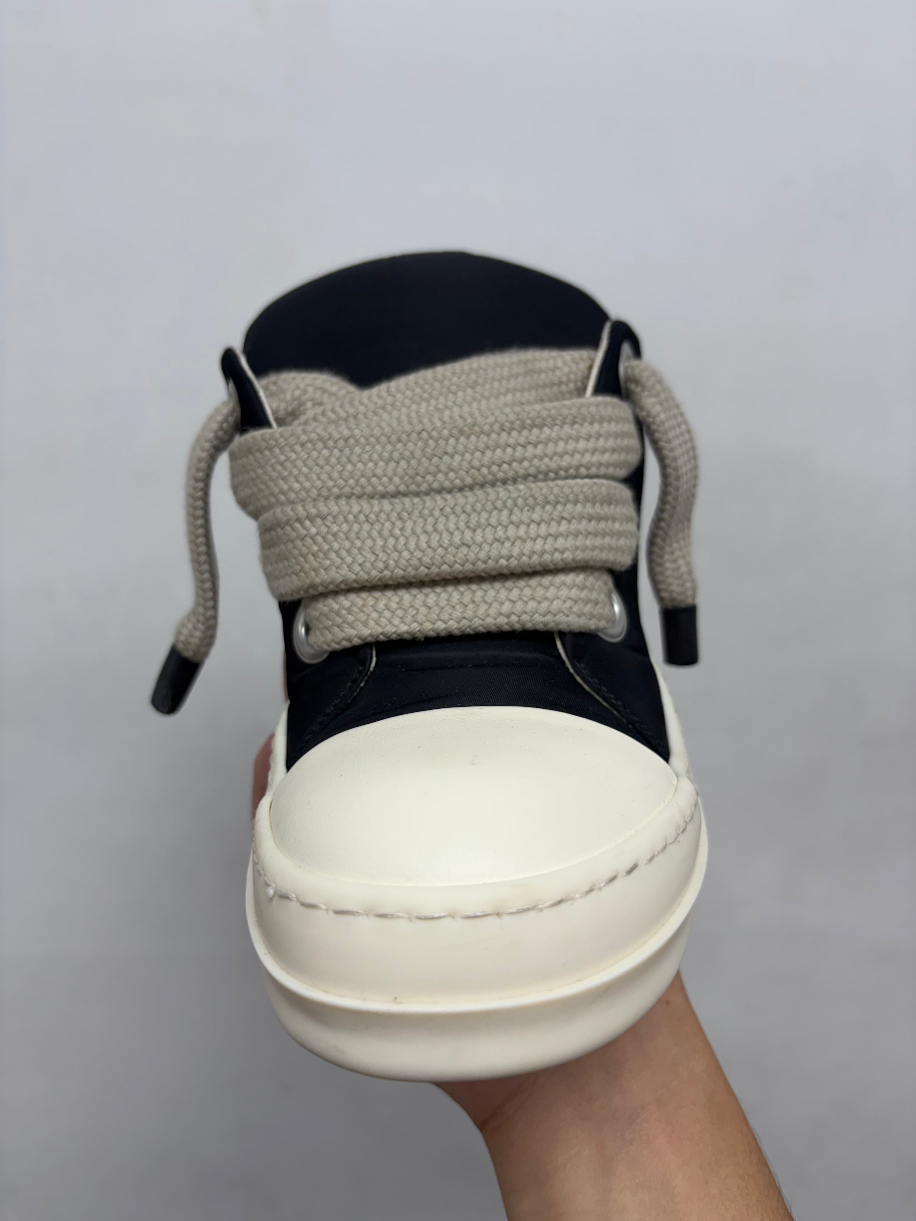 Rick Owens Black DRKSHDW Padded Jumbo Lace Ramone Low Sneakers