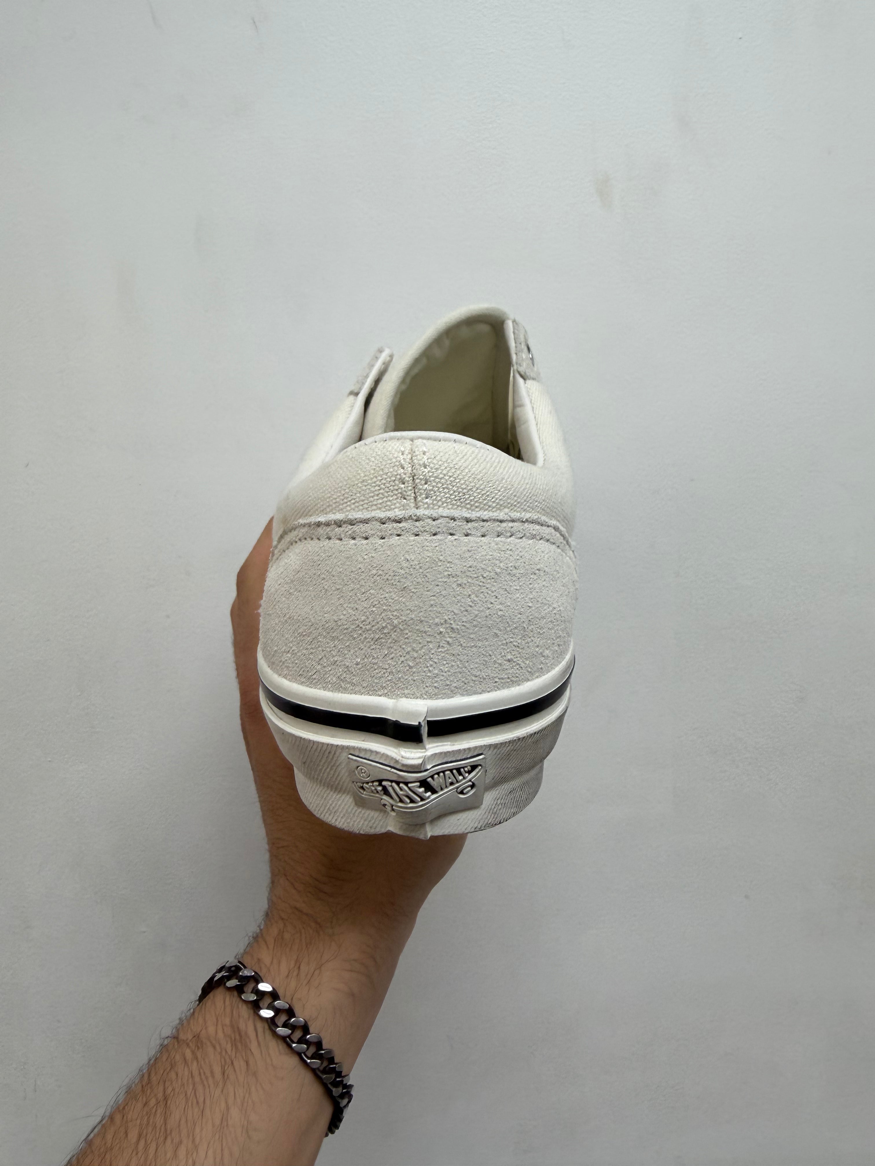 Vans White Pearlized Sneakers (Conditional)