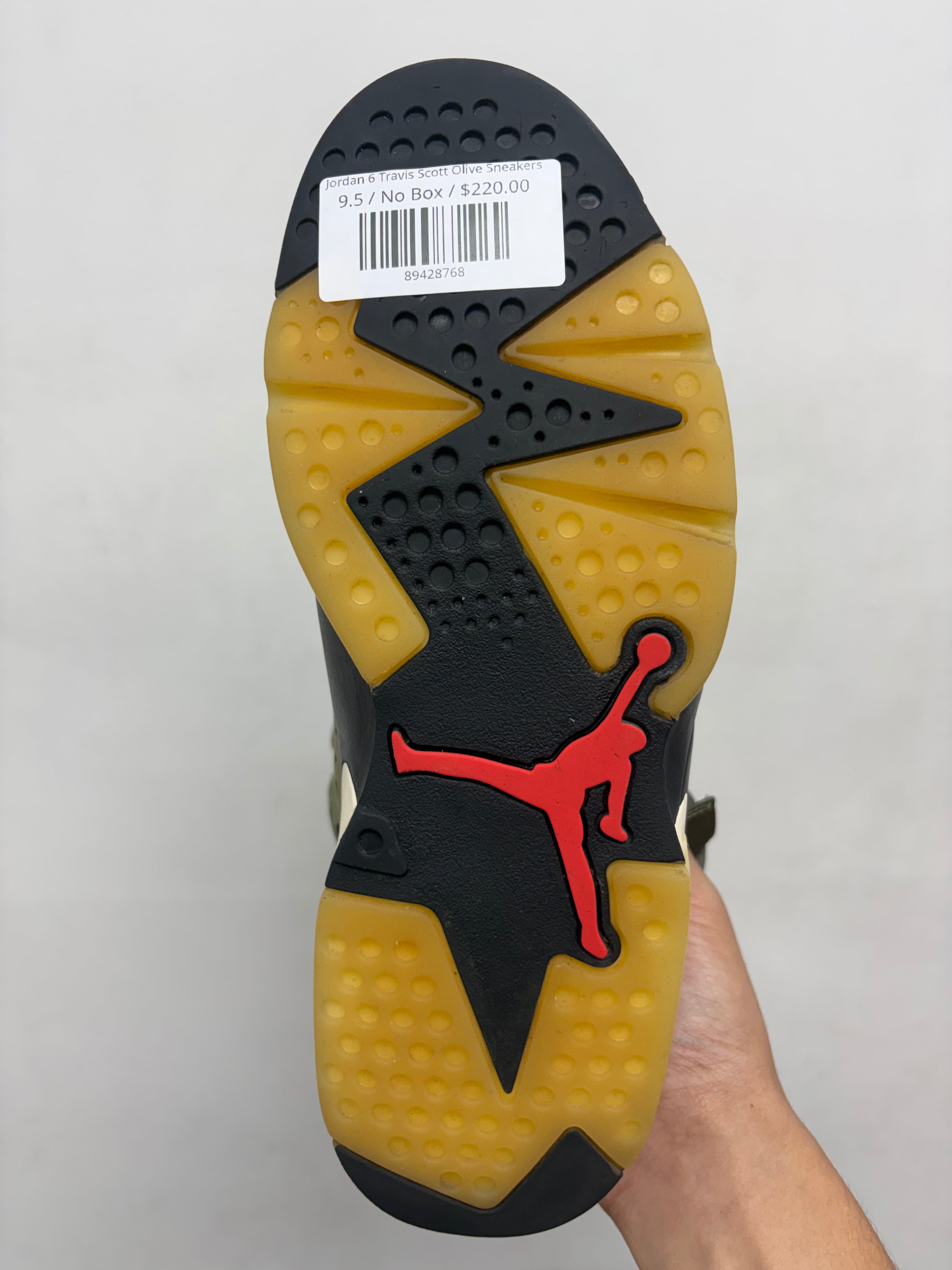 Jordan 6 Travis Scott Olive Sneakers