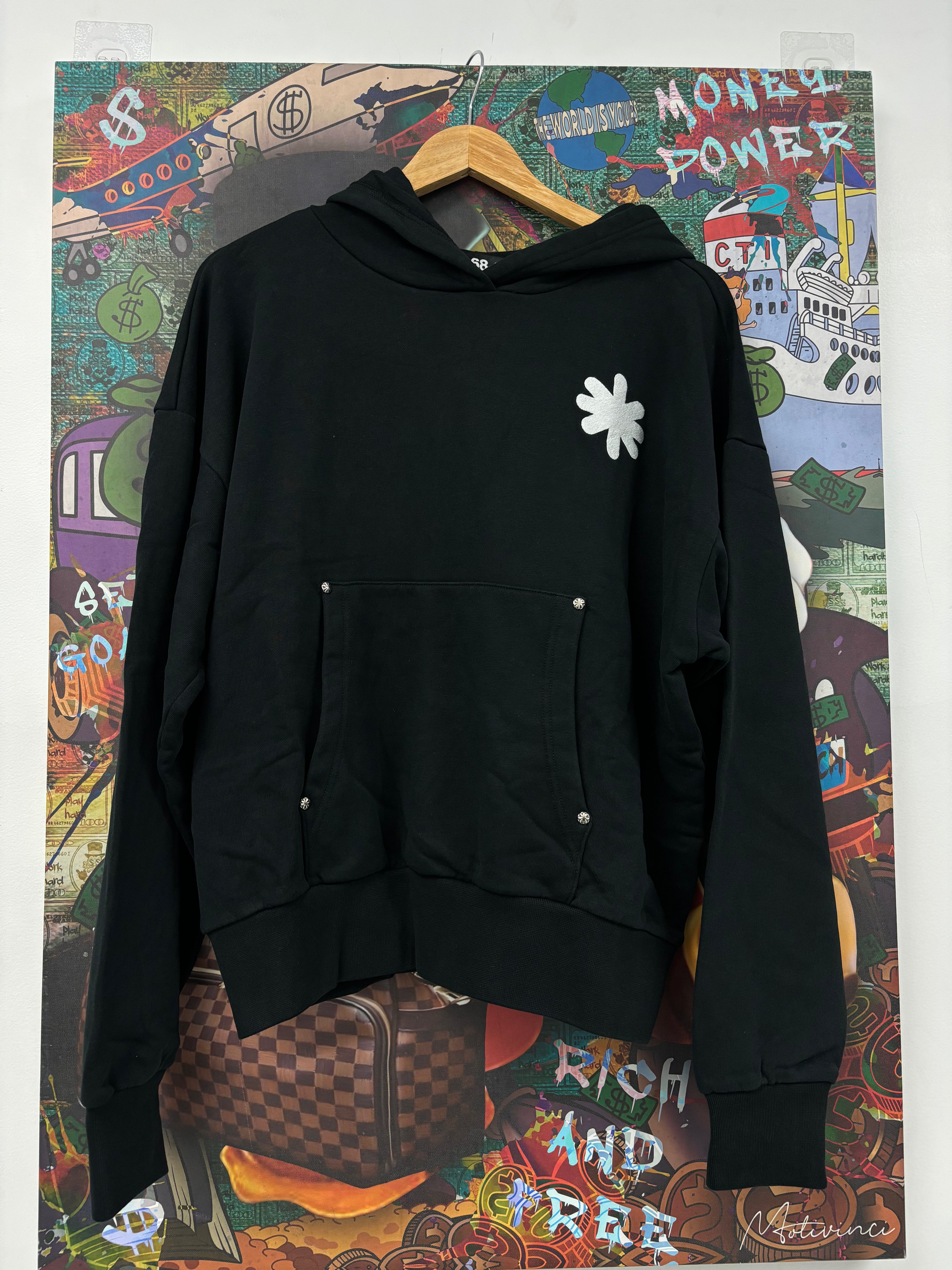 LostSHDWS Single Layered Classic Hoodie Black White (S-XXL) New