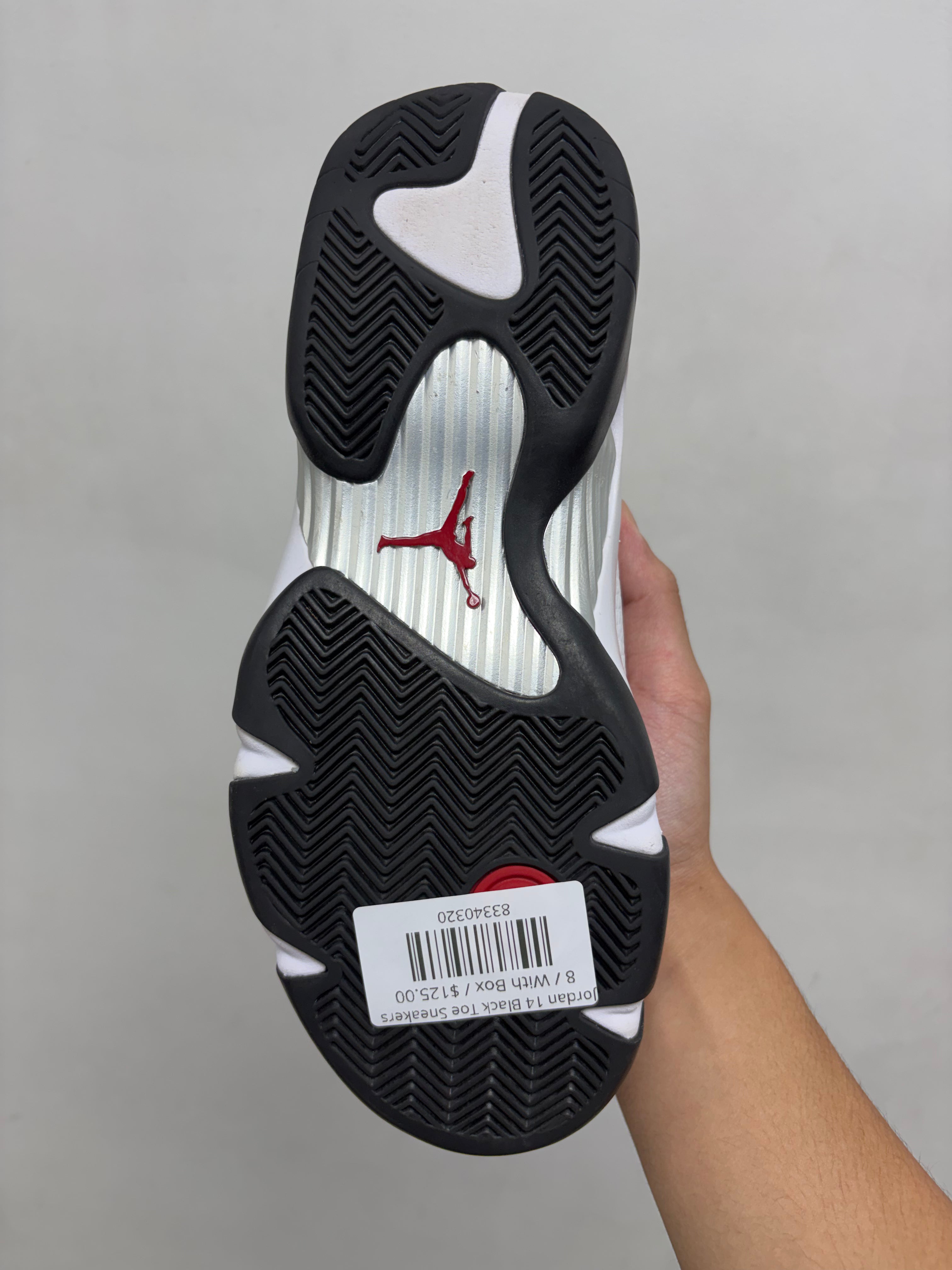 Jordan 14 Black Toe Sneakers