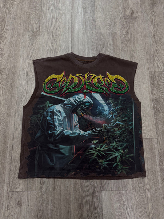 Godspeed "420 Indoor VVS" Brown Sleeveless Tee