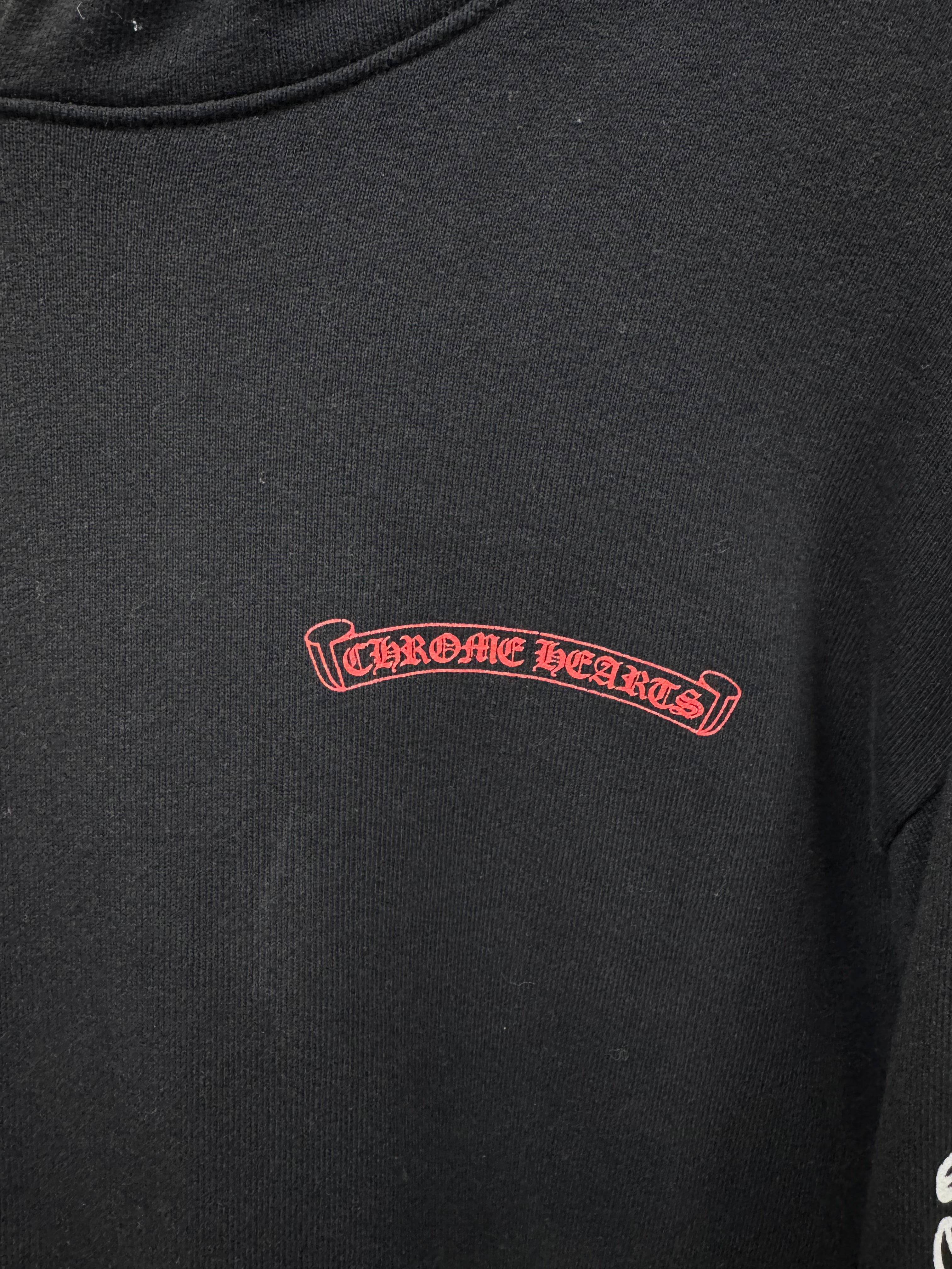 Chrome Hearts Black Matty Boy Chomper Floral Hoodie
