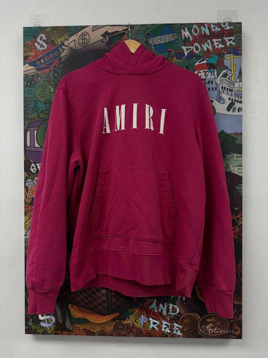 Amiri Core Logo Hoodie Pink Used Medium N/A