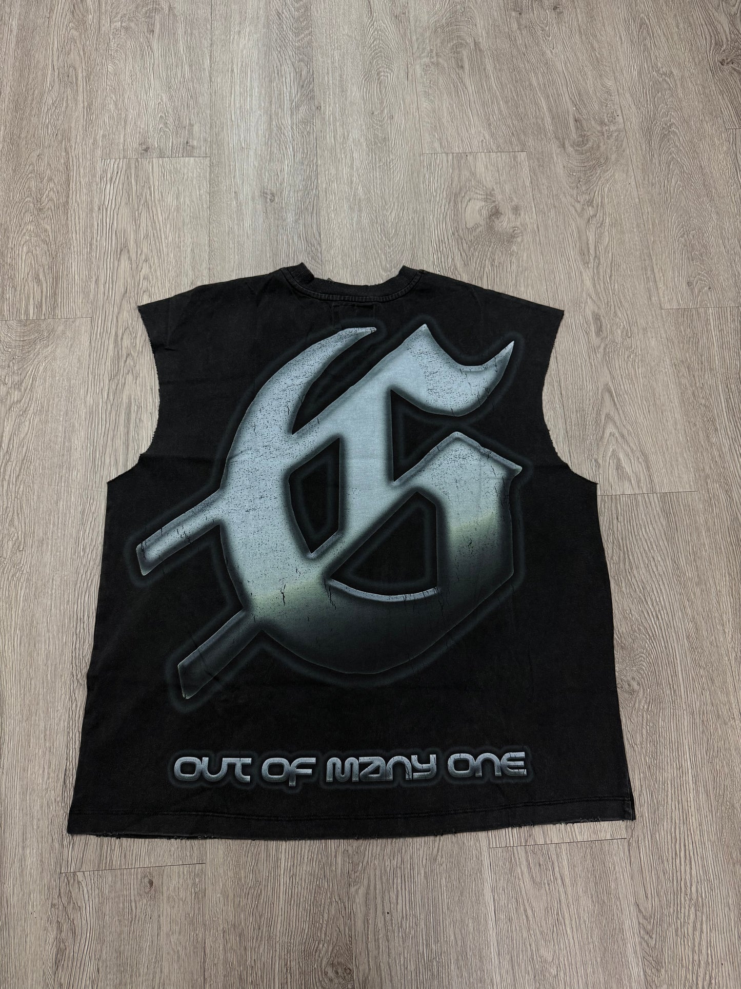 Godspeed "Sunken Liberty 2" Black Wash Sleeveless Tee