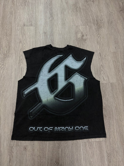 Godspeed "Sunken Liberty 2" Black Wash Sleeveless Tee
