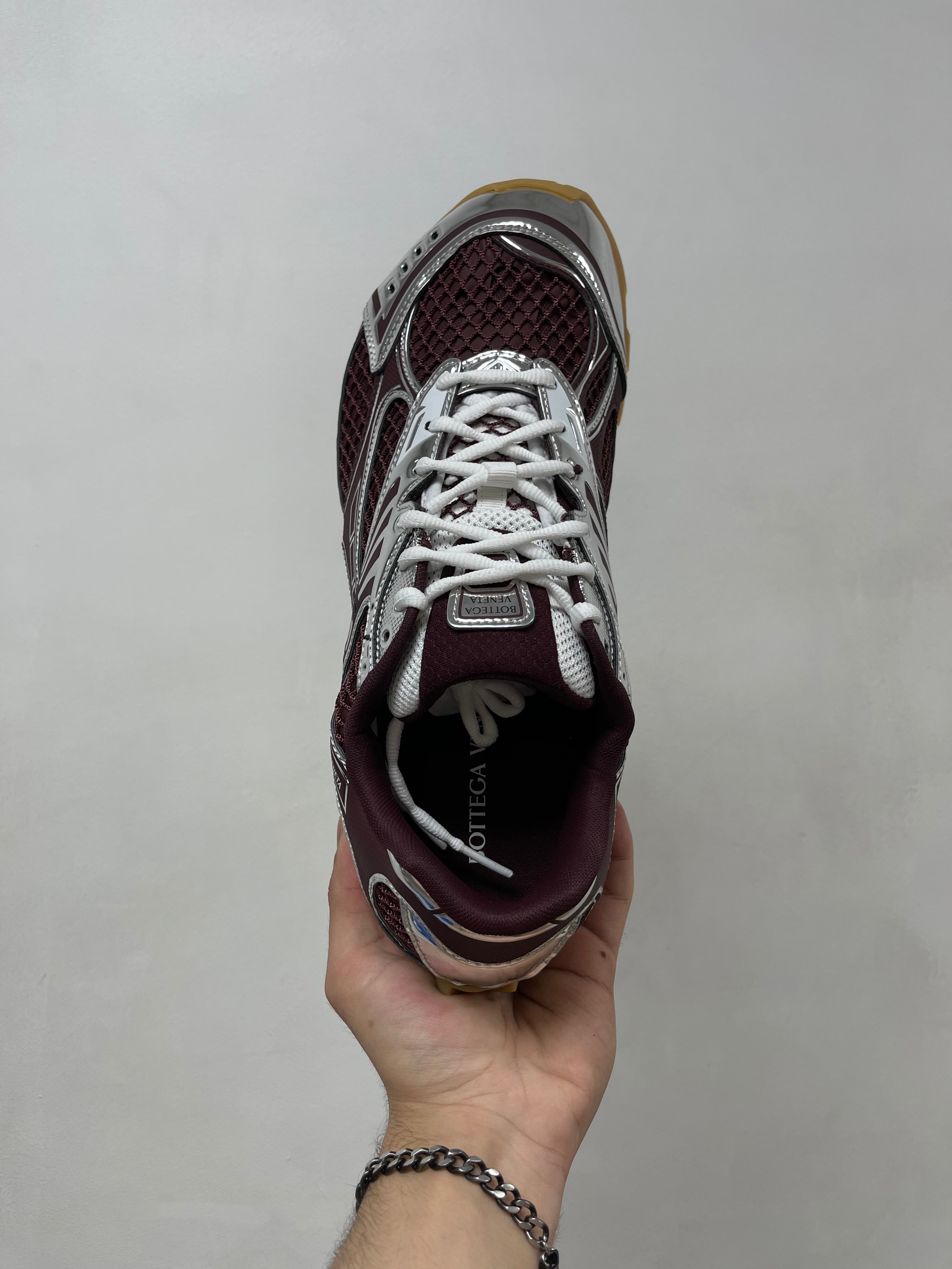 Bottega Veneta Burgundy Orbit Sneakers