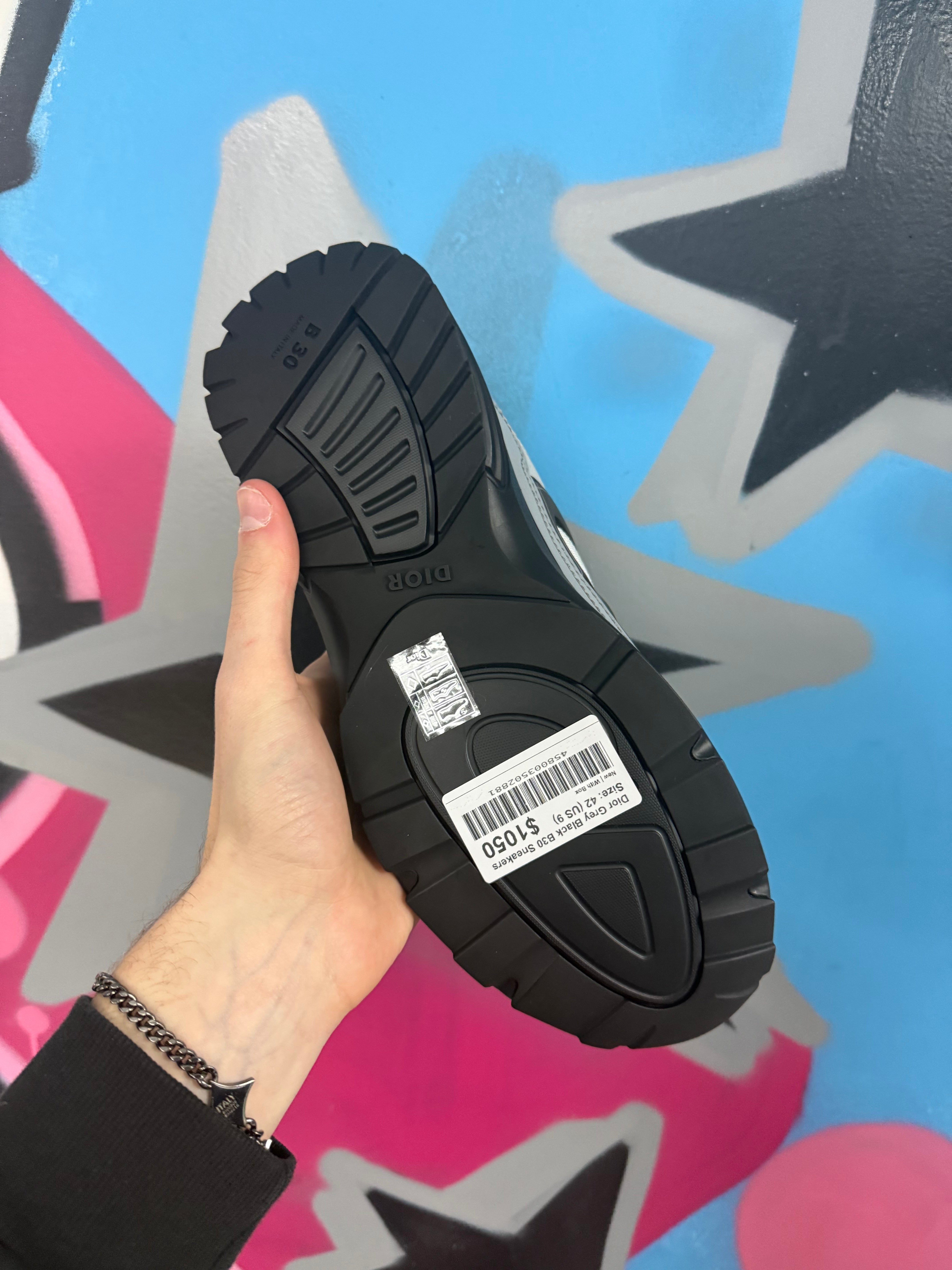 Dior Grey Black B30 Sneakers