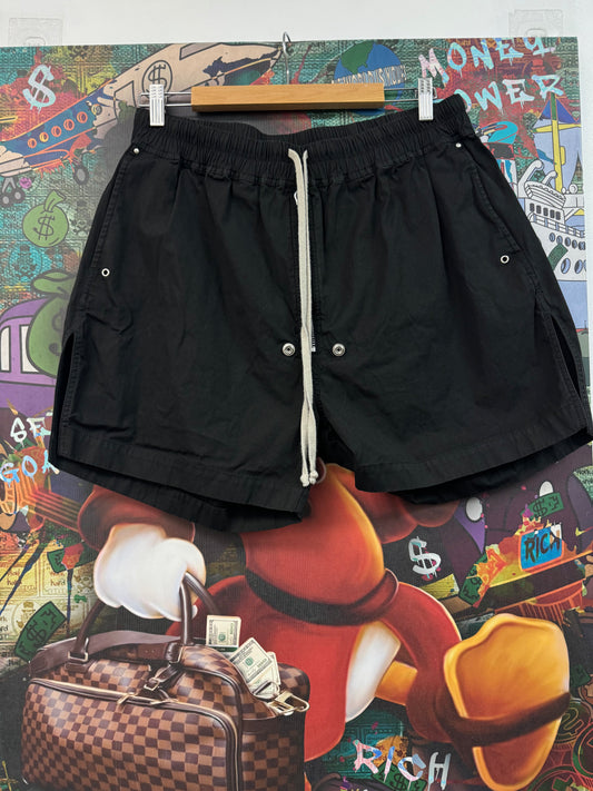 Rick Owens Black Cargo Shorts