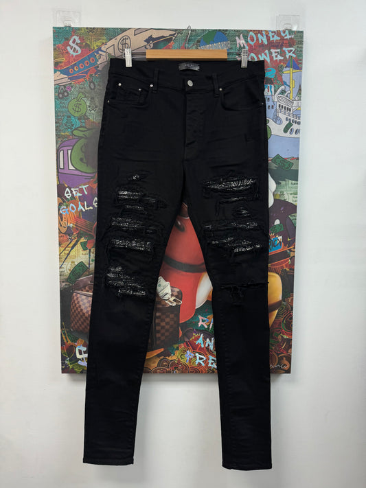 Amiri Paisley Thrasher Patch Jeans