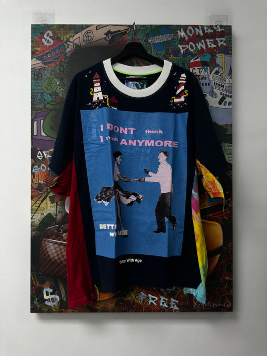 Better With Age Jimmy 3 Panel Tee Navy New XXL With Tags