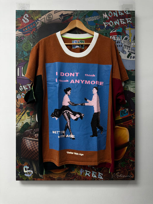 Better With Age Jimmy 3 Panel Tee Clay Brown New Large With Tags